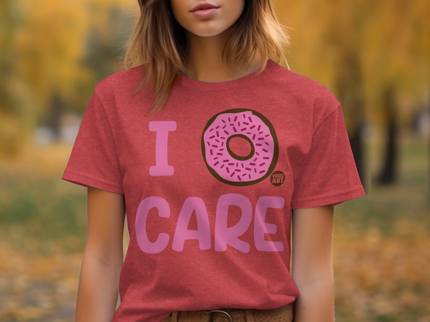 I Donut Care Graphic T-Shirt for Casual Wear