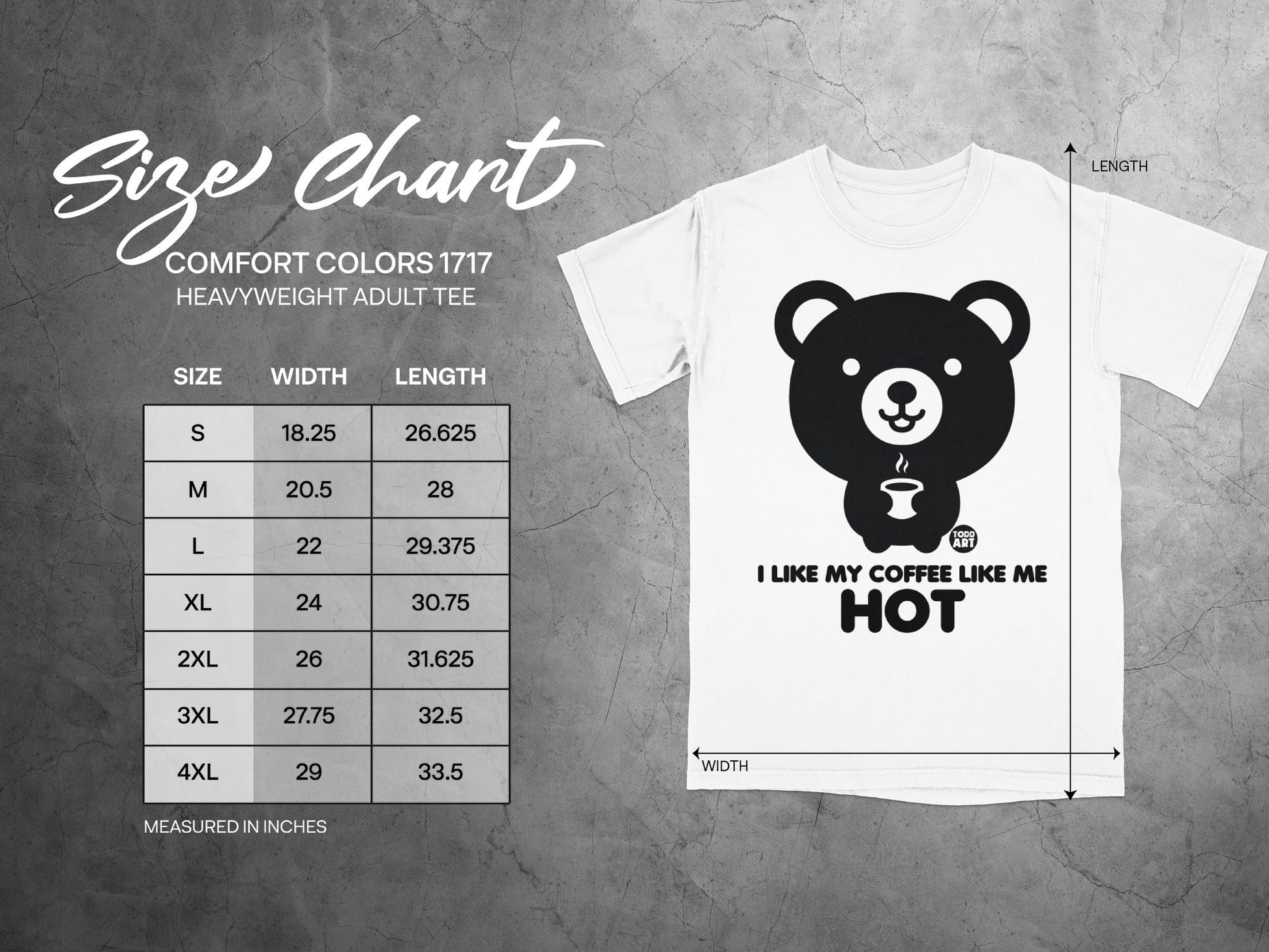 I Like My Coffee Like Me Hot Bear Graphic Adult Tee