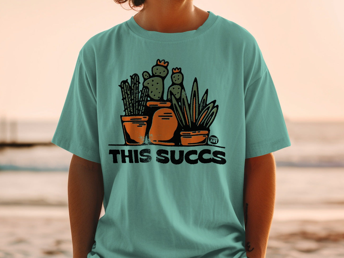 Funny Cactus Potted Plant Graphic This SuCCS Shirt