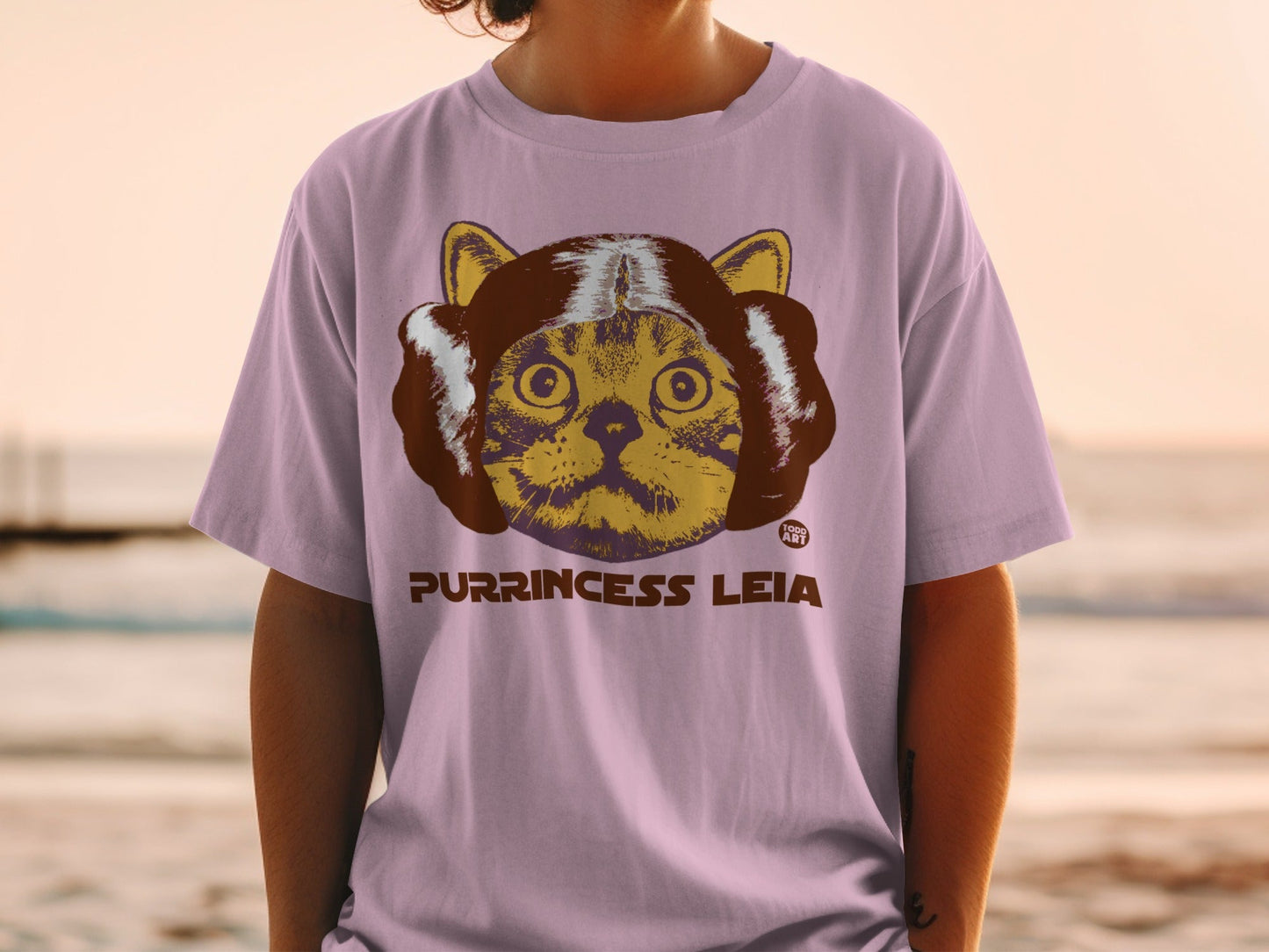 Purrincess Leia Cat Graphic Shirt Fun T-Shirt