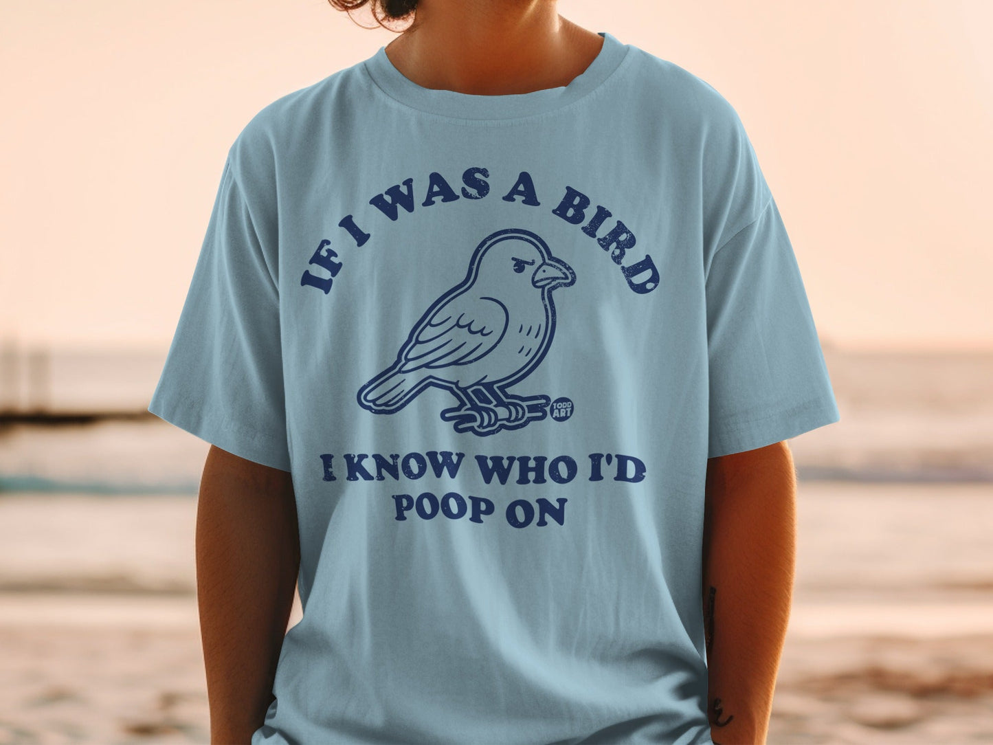 If I Was a Bird I Know Who I'd Poop On T-shirt