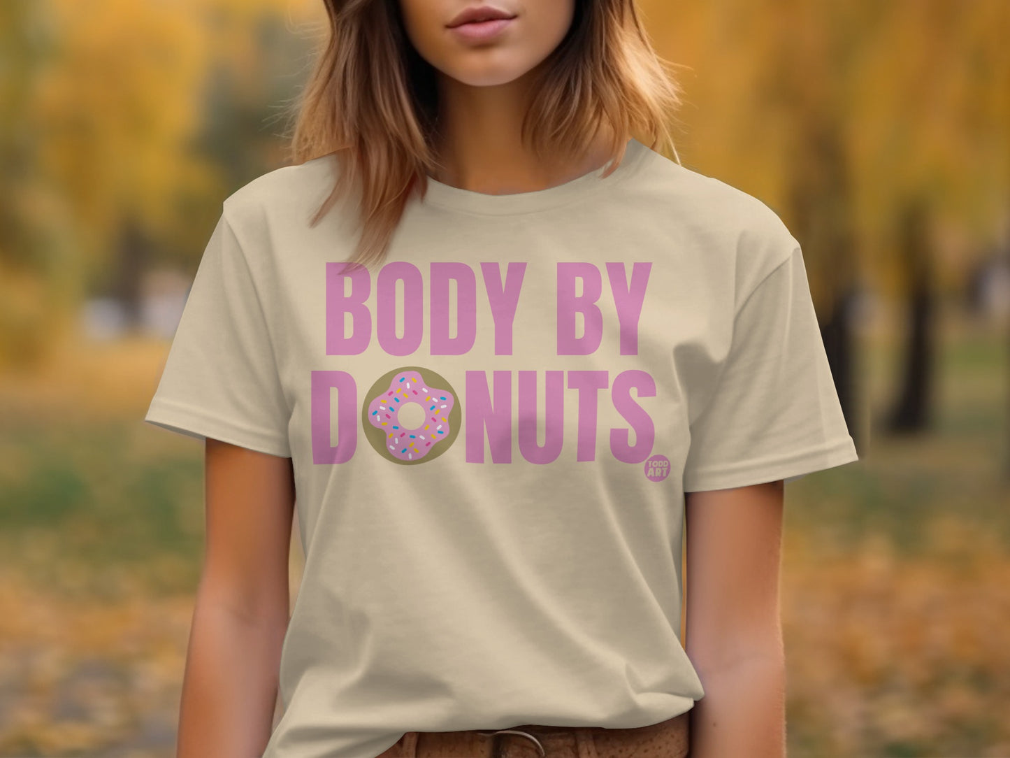 Body By Donuts Graphic Tee Shirt For Casual Wear