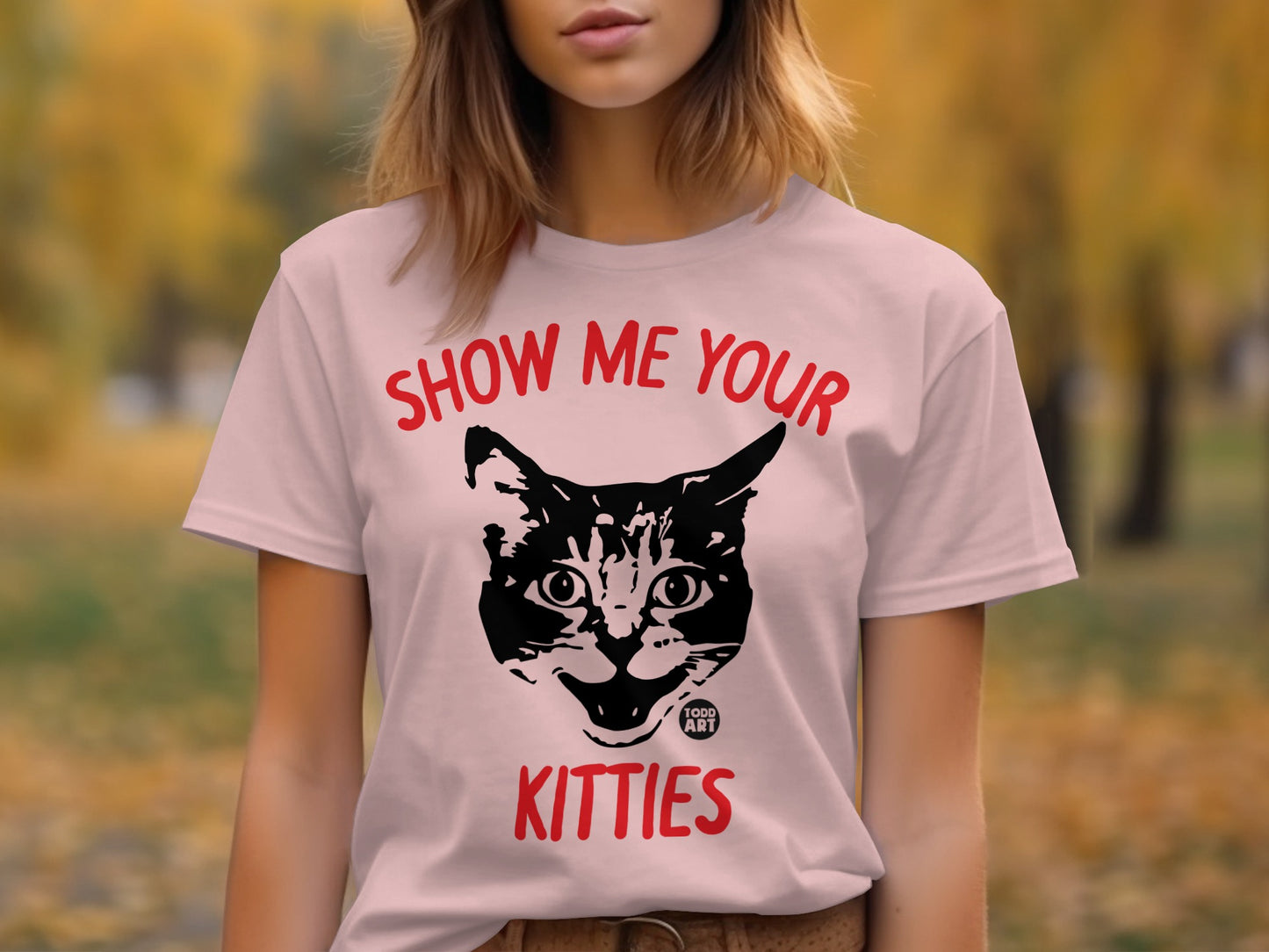 Show Me Your Kitties Cat Graphic T-Shirt