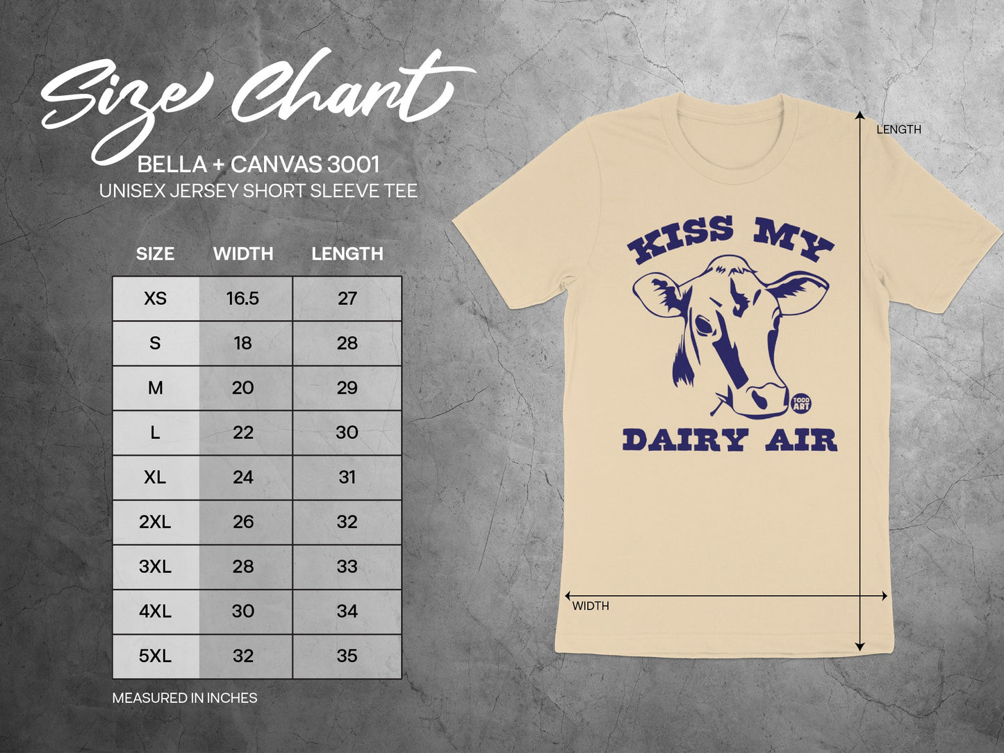 Kiss My Dairy Air Unisex Jersey Short Sleeve Tee product