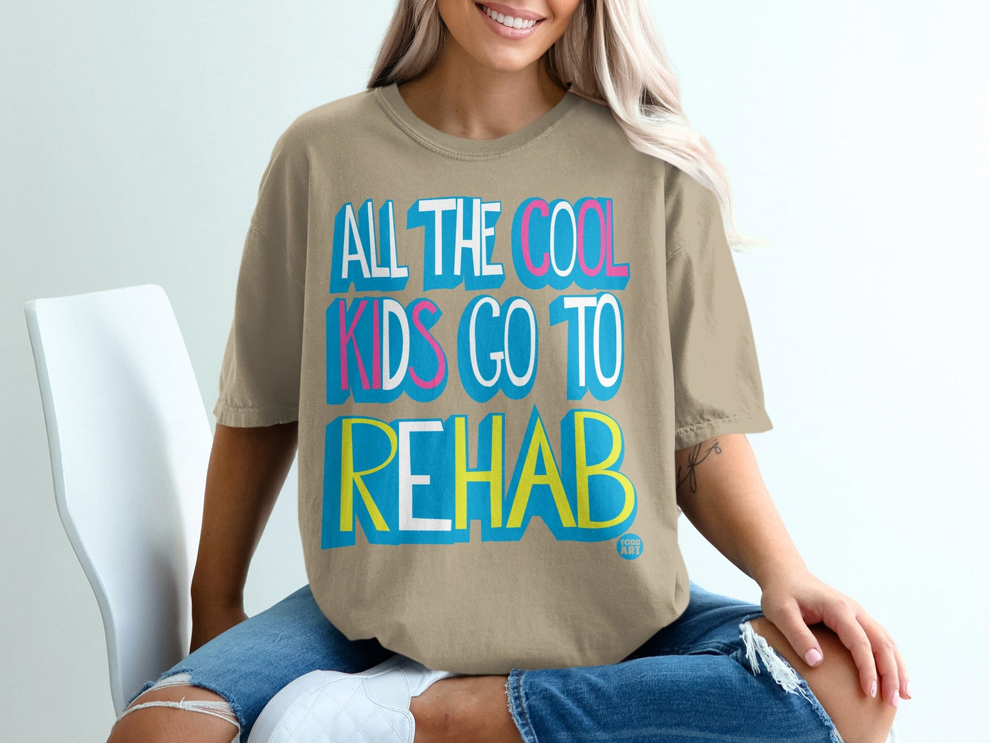 All The Cool Kids Go To Rehab Graphic Tee