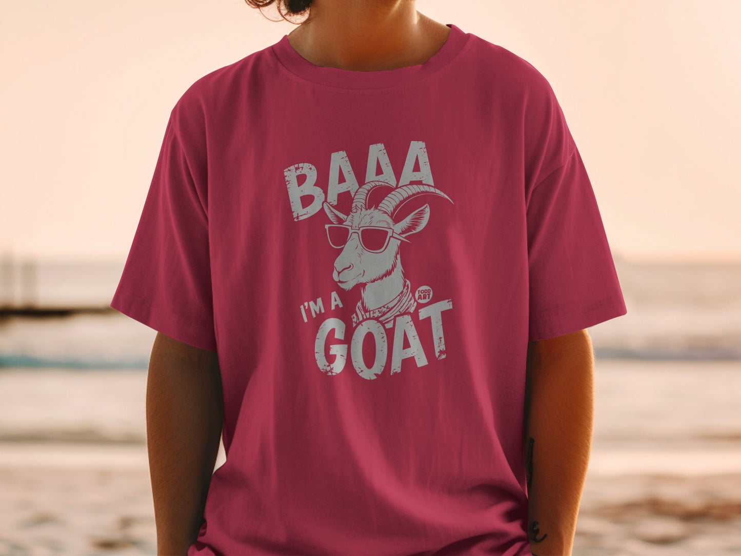 Funny BAAA I'm a GOAT Graphic T-Shirt Casual Wear