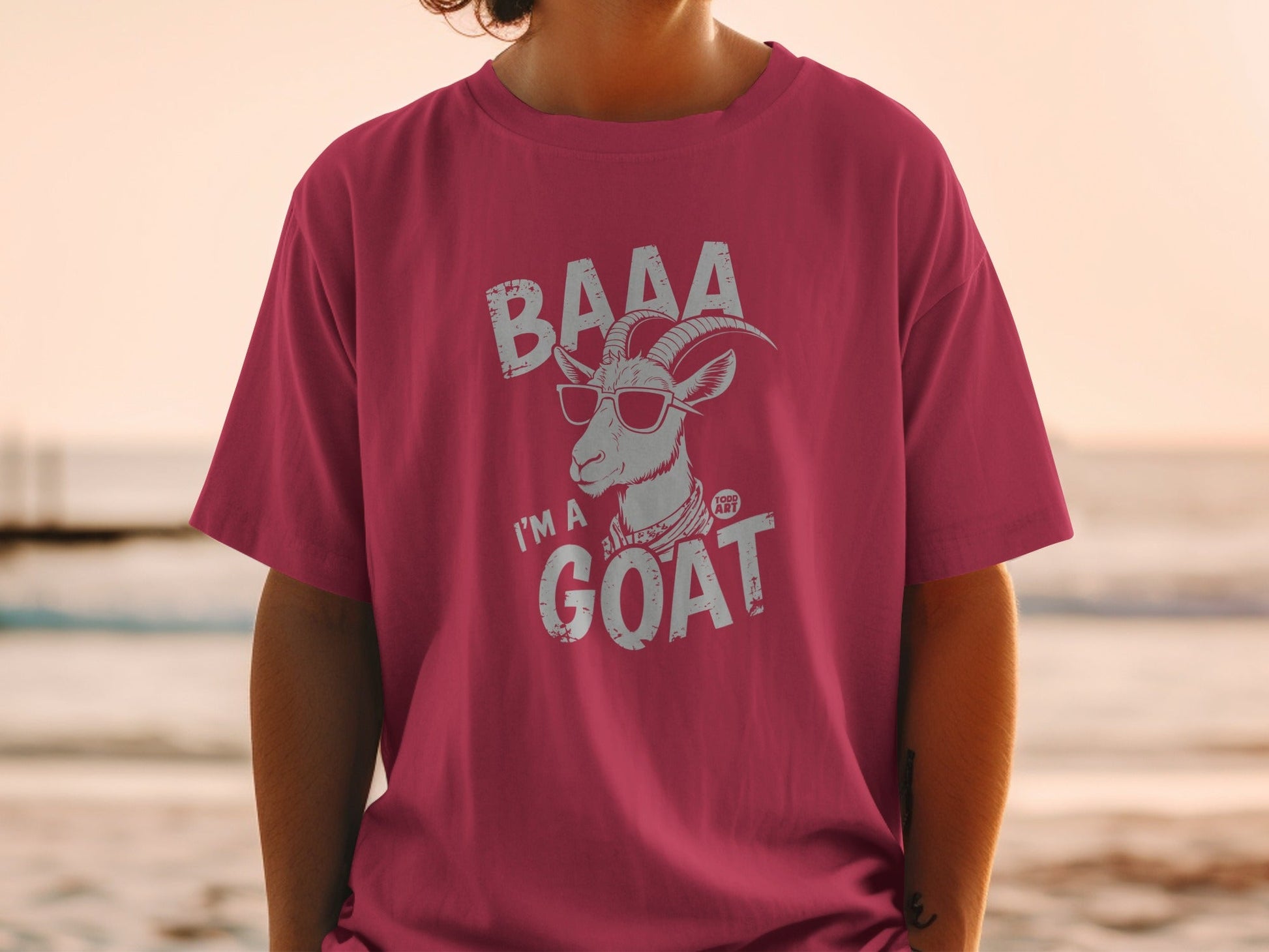 Funny BAAA I'm a GOAT Graphic T-Shirt Casual Wear