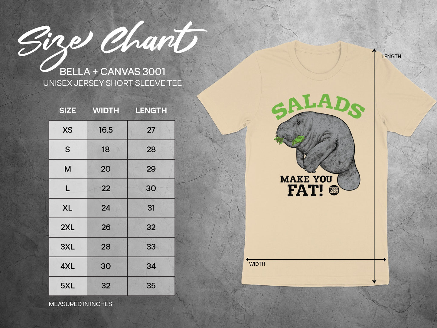Salads Make You Fat Unisex Jersey Short Sleeve Tee product