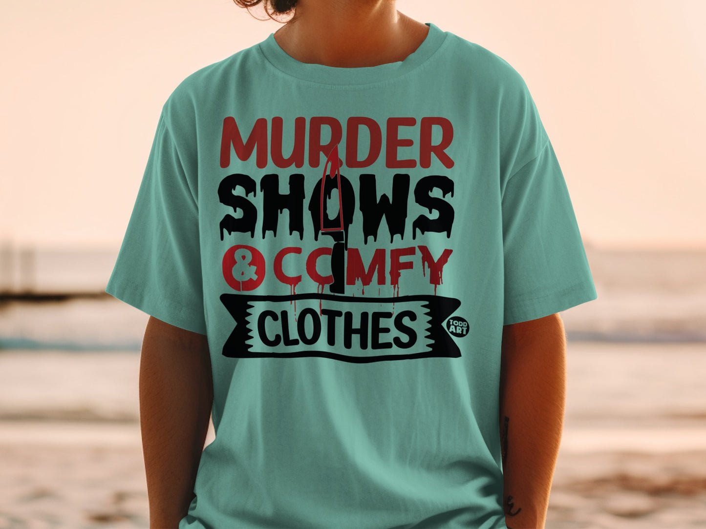 MURDER SHOWS & COMFY CLOTHES Graphic product type