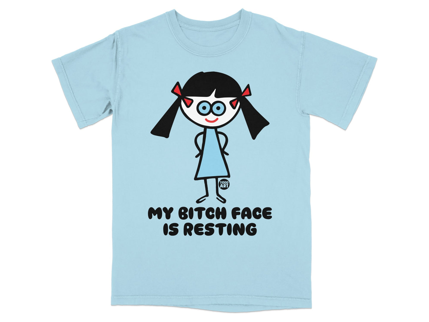 My Bitch Face Is Resting Funny Cartoon Character Shirt