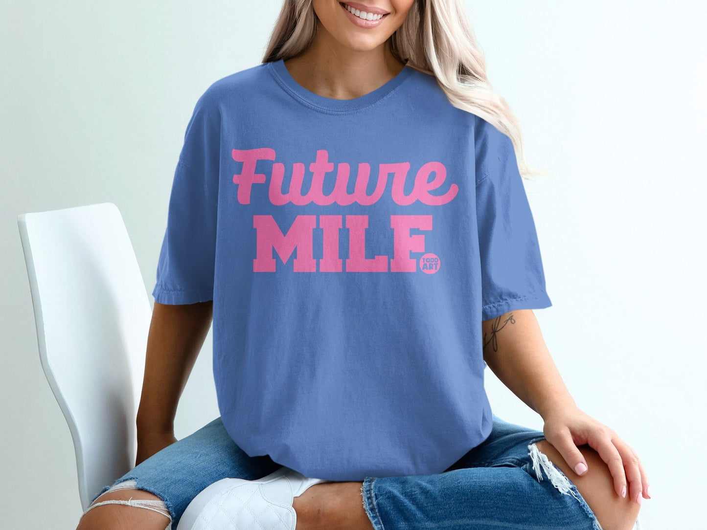 Future MILF Todd Art Graphic Print Tee Shirt