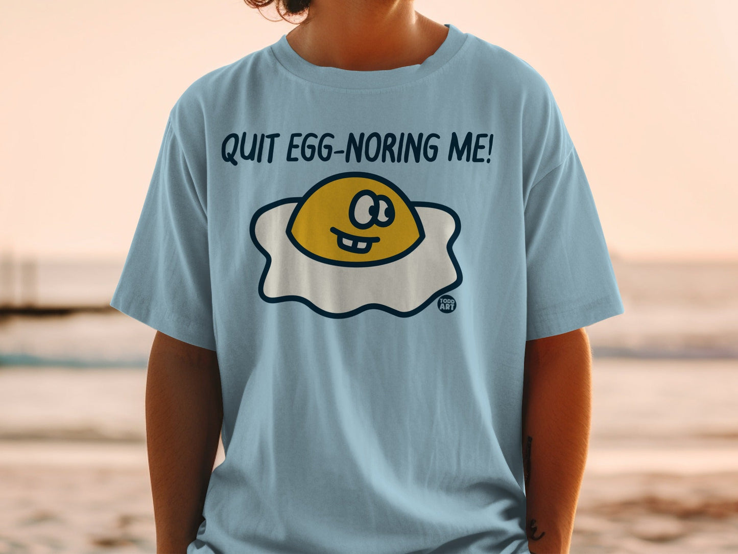 Quit Egg-noring Me Funny Graphic T-Shirt