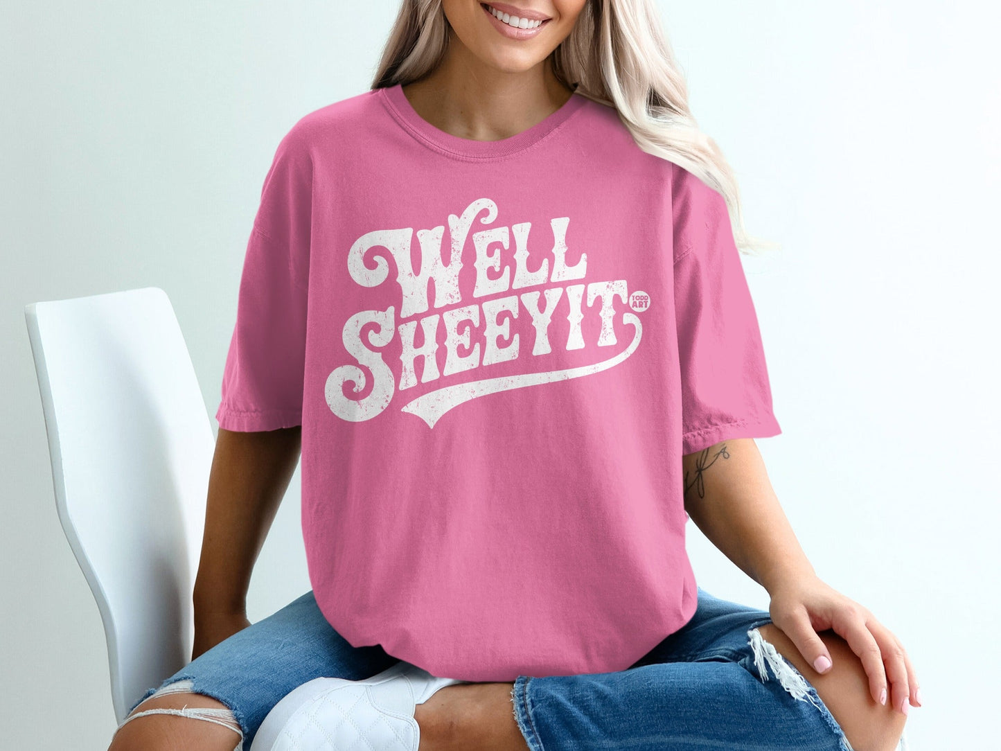 Well Sheeyit Graphic Design Oversized T-shirt