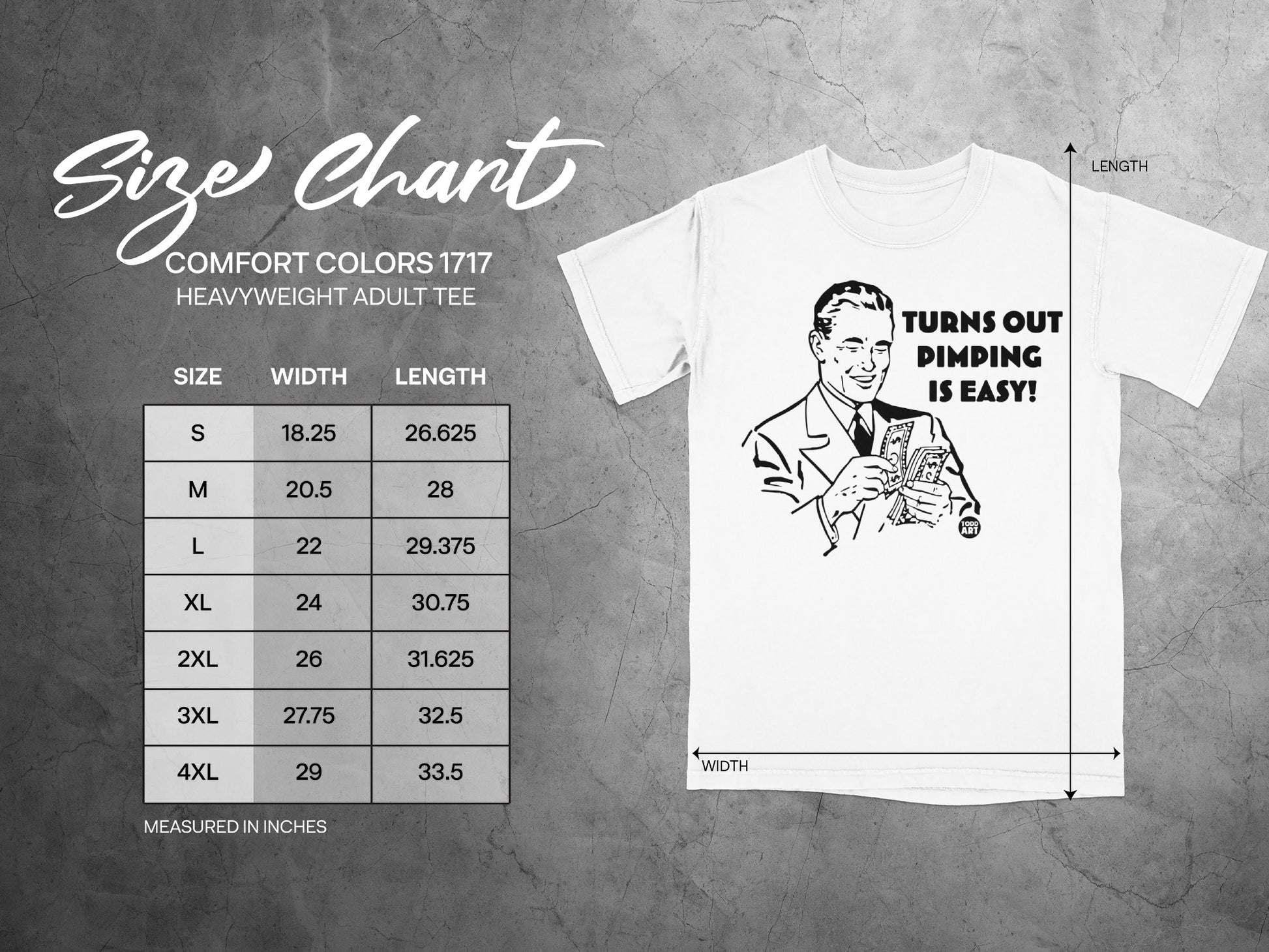 Turns Out Pimping Is Easy Smiling Man Money Adult Tee product type
