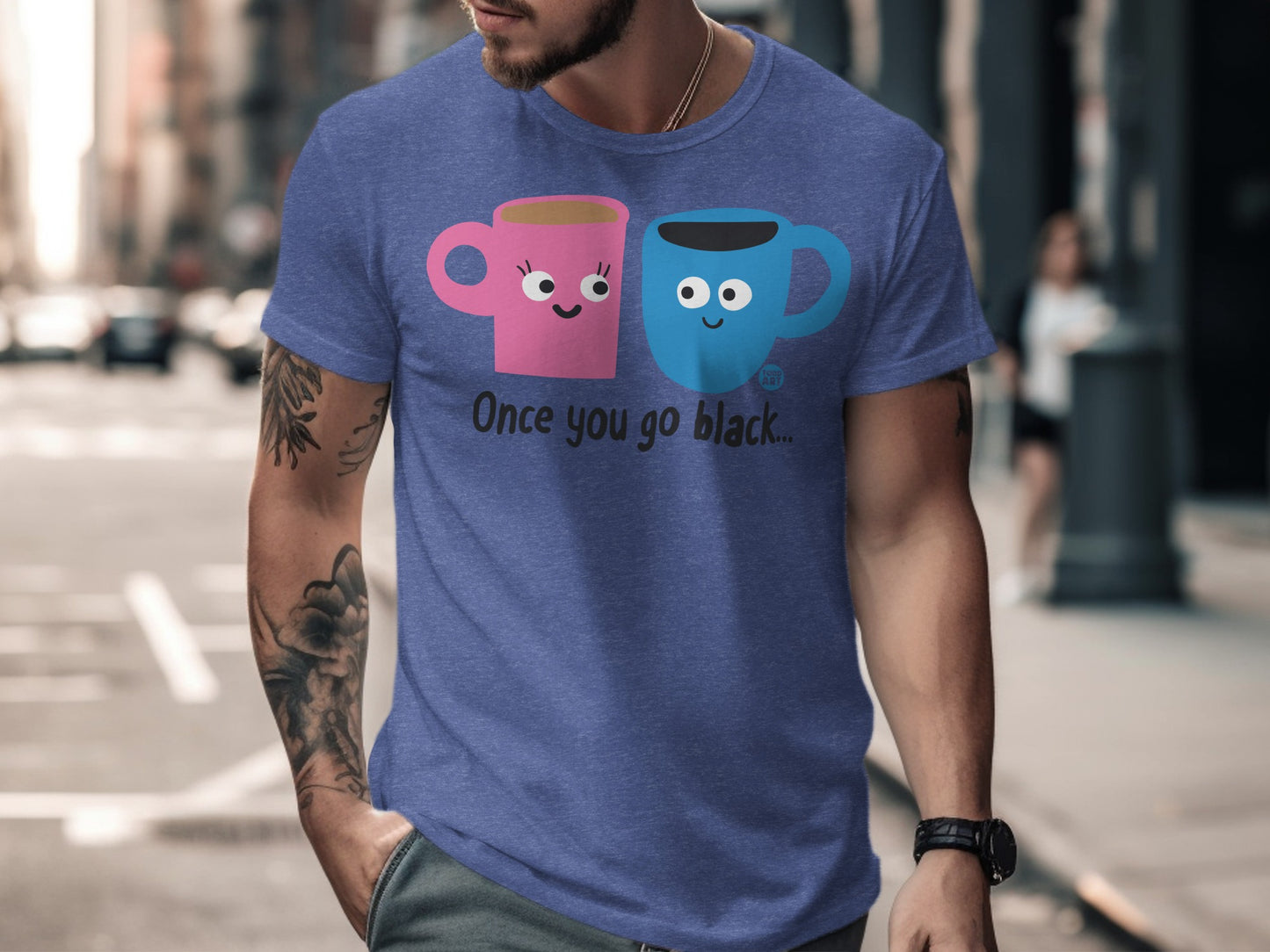 Funny Coffee Lover Once You Go Black.. T-Shirt
