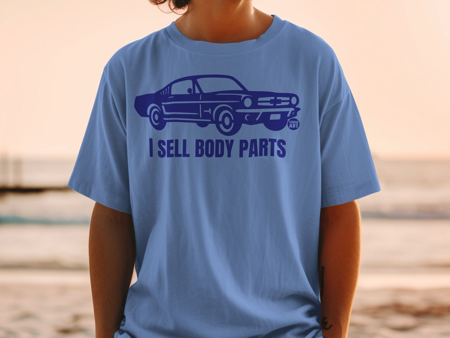 I Sell Body Parts Car Graphic Tee Funny Shirt