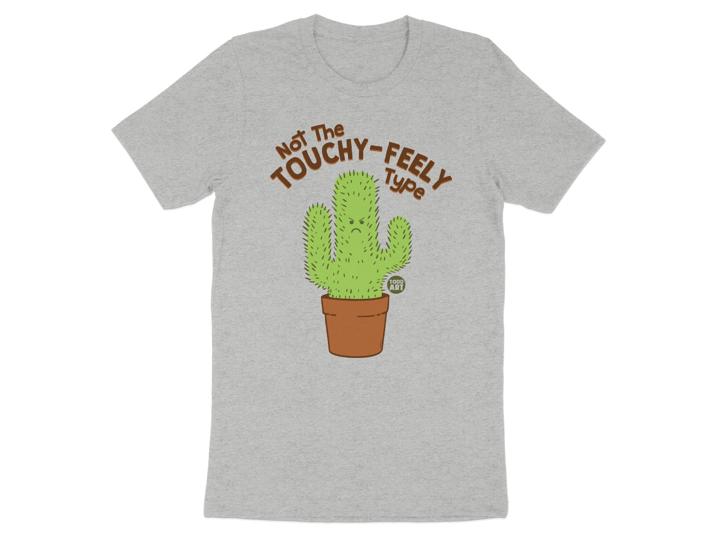 Not the Touchy-Feely Type Cactus Graphic T-Shirt