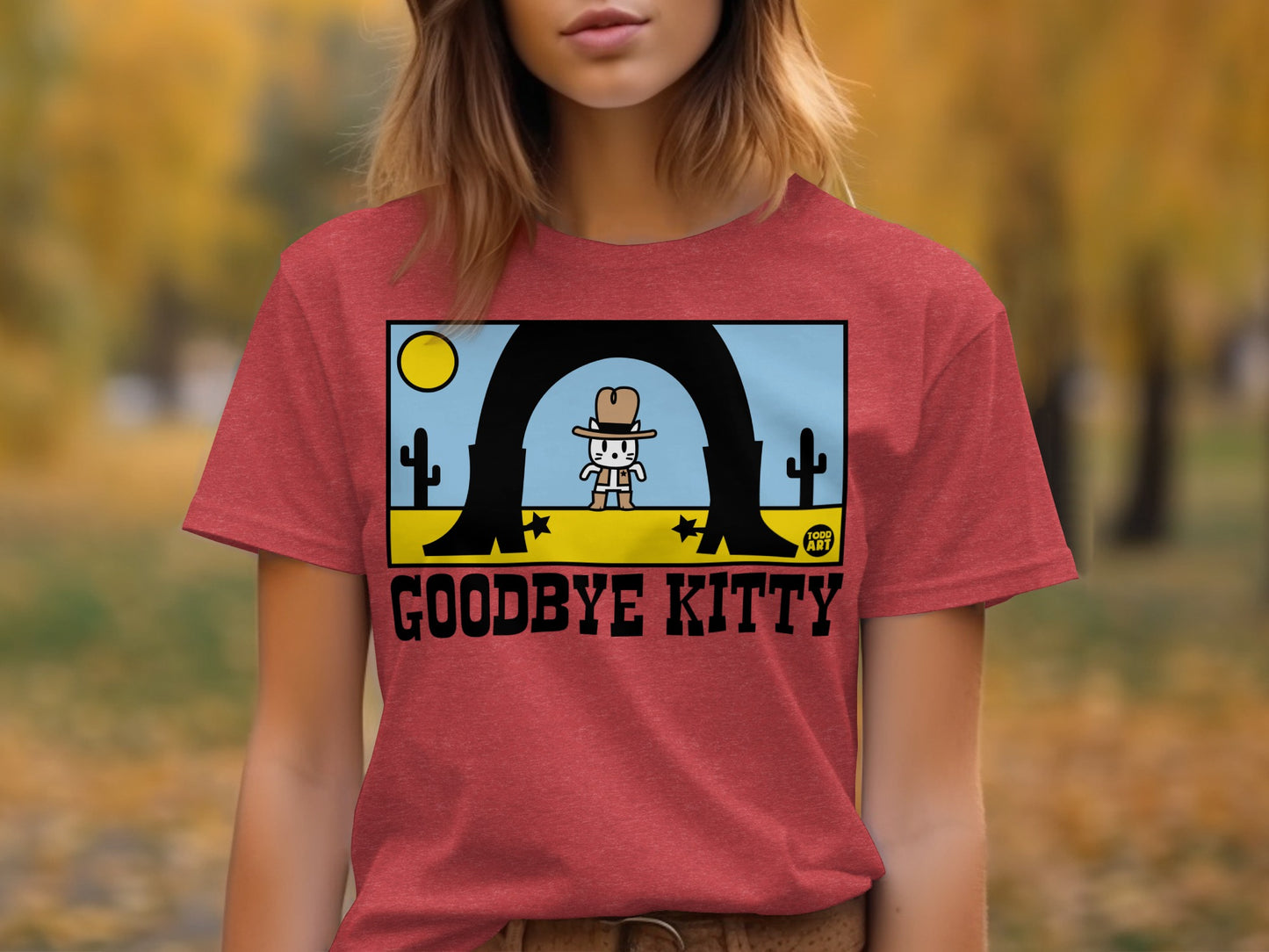 Goodbye Kitty Cowboy Graphic Tee