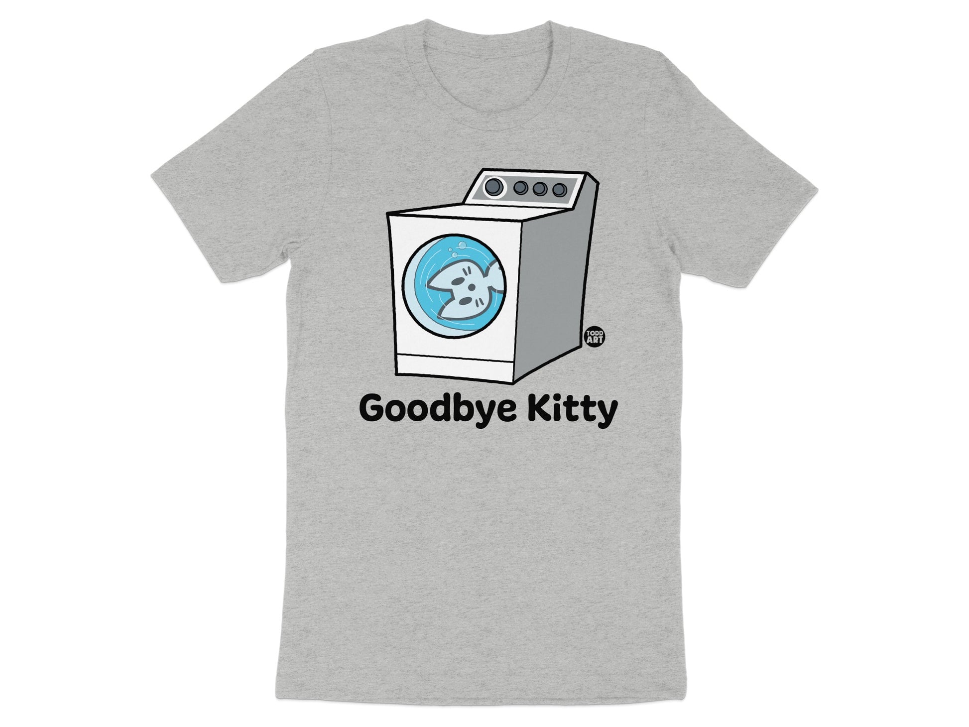 Goodbye Kitty Washer Graphic Tee Shirt