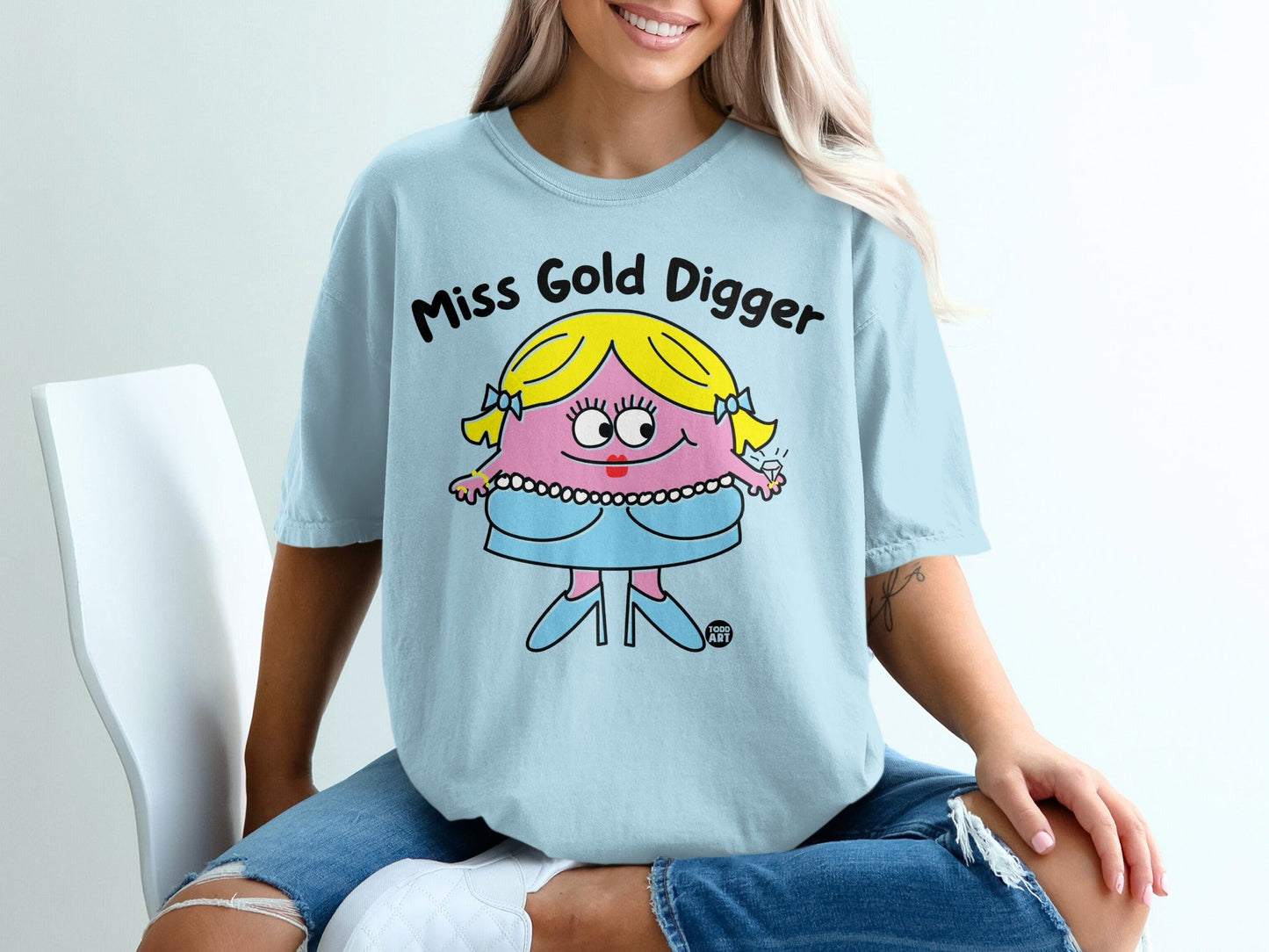 Miss Gold Digger Graphic Tee Vintage Style Shirt