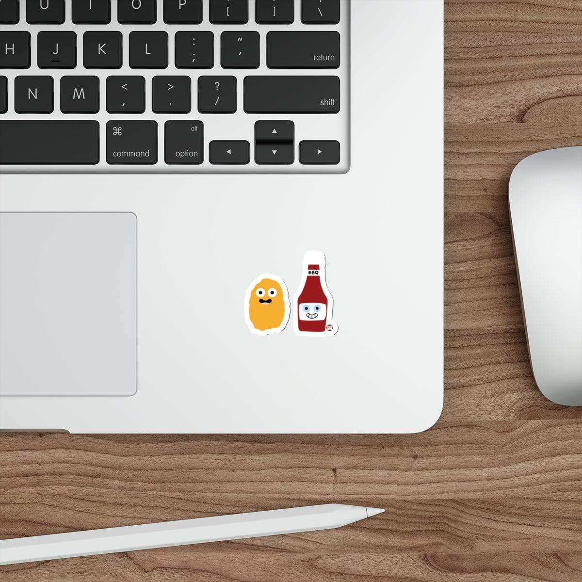 Cute Sauce Bottle and Nugget sticker for Laptops
