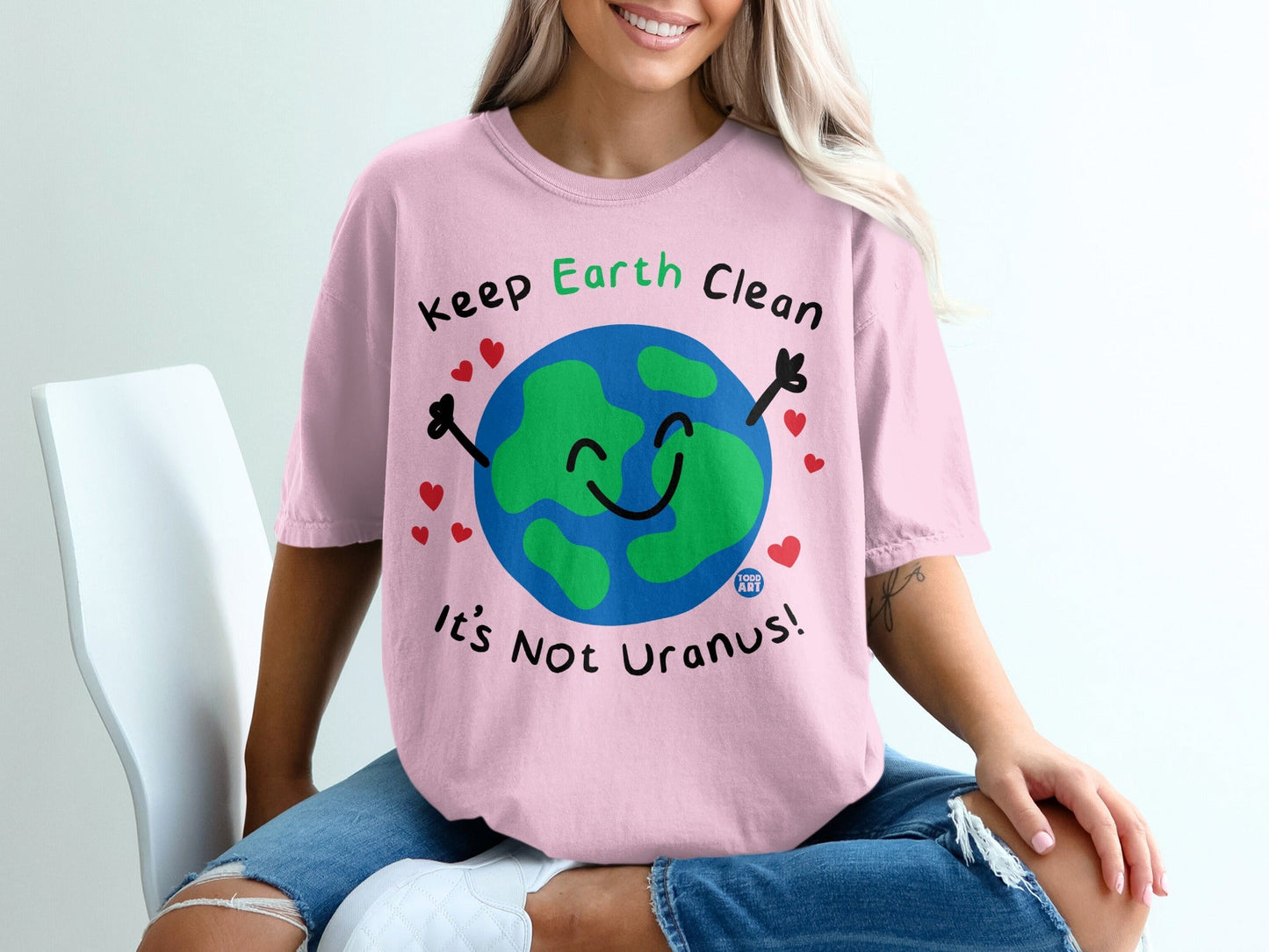 Keep Earth Clean It's Not Uranus Funny T-shirt