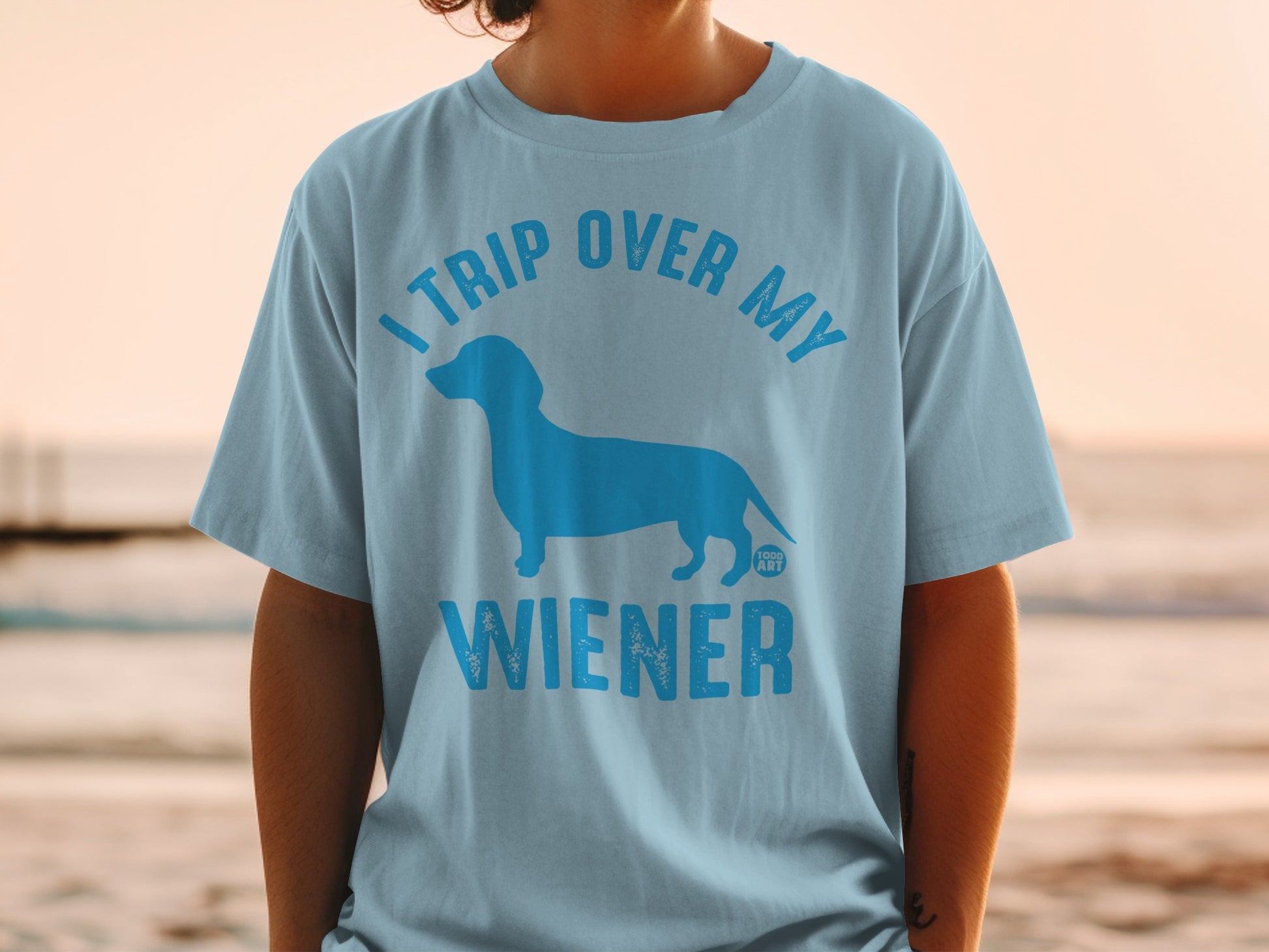 I Trip Over My Wiener Funny Dachshund T-shirt