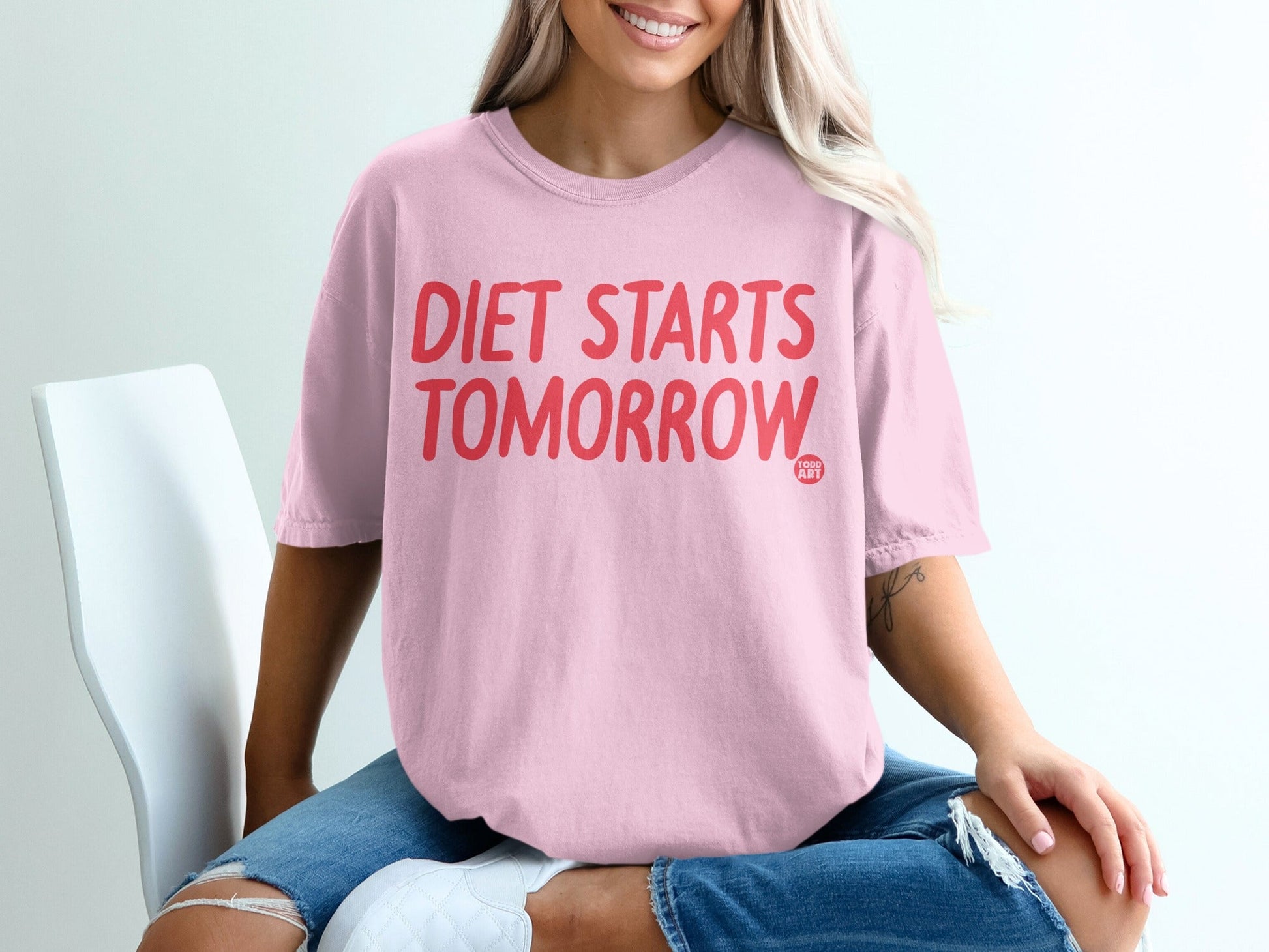 Diet Starts Tomorrow Statement T-shirt