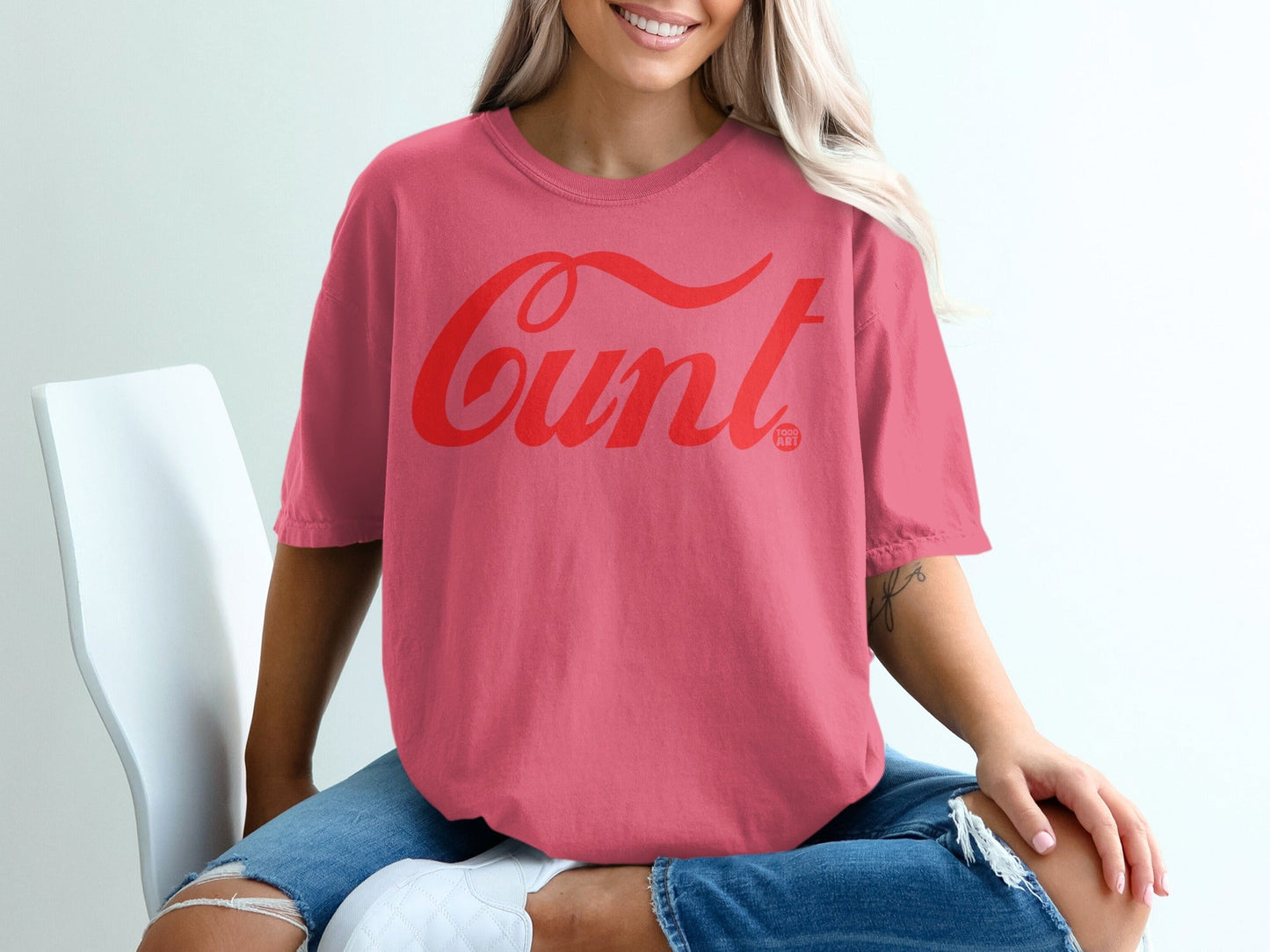 Bold Graphic Cunt Design T-Shirt Perfect Casual Wear