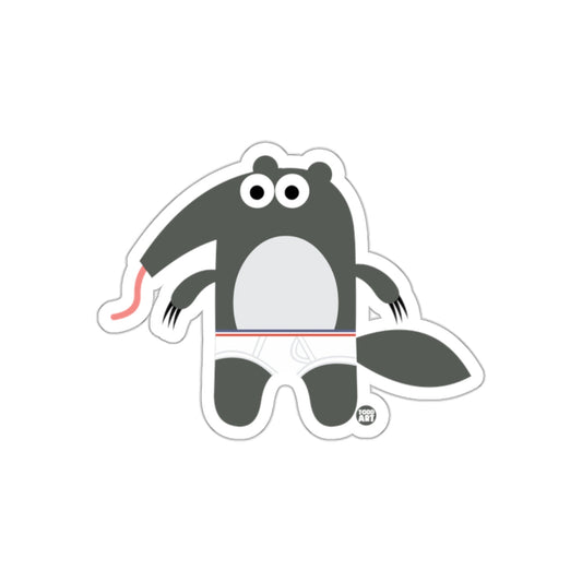 Cartoon Anteater Sticker with Comical Expression
