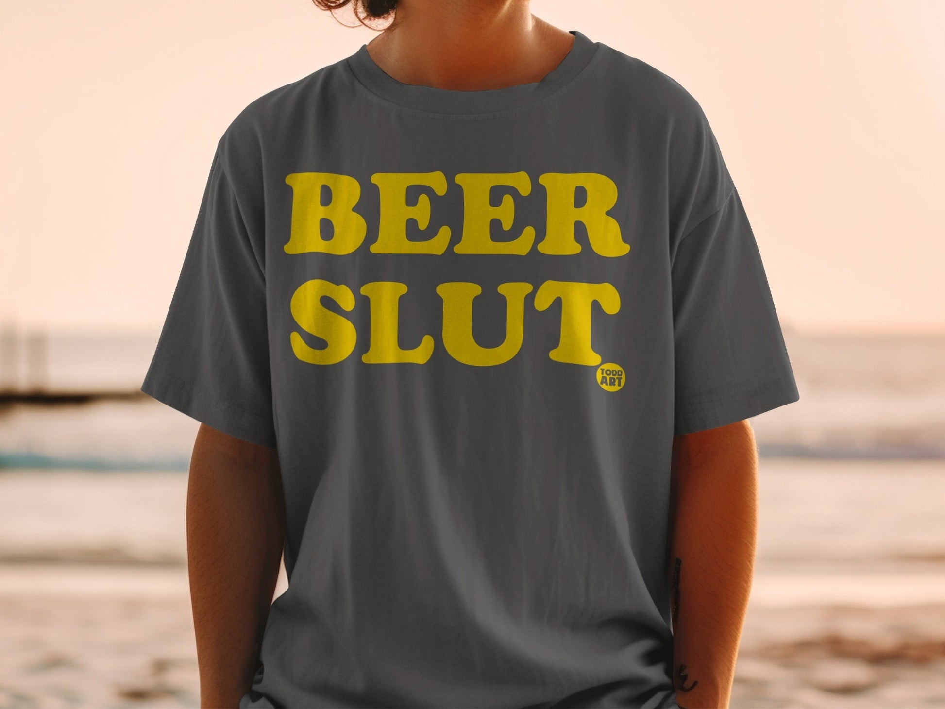 Bold Beer Slut Graphic Tee Shirt for Casual Wear