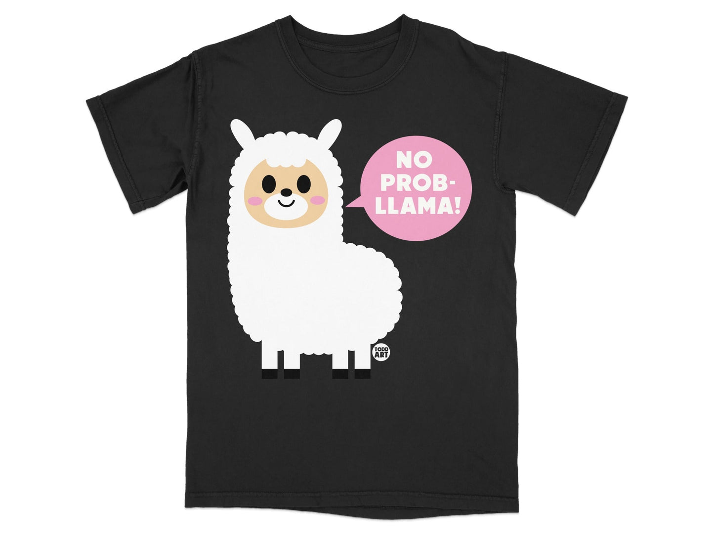 No Prob-llama Funny Graphic T-Shirt for Kids Adults