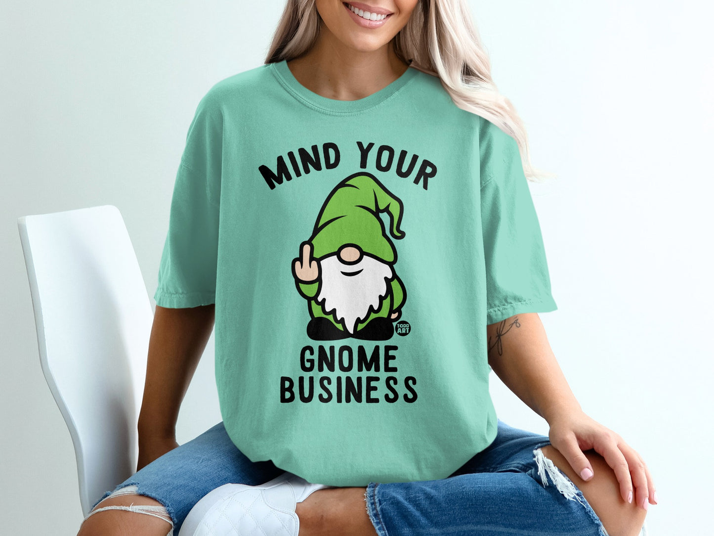 Funny Gnome Design MIND YOUR GNOME BUSINESS product type