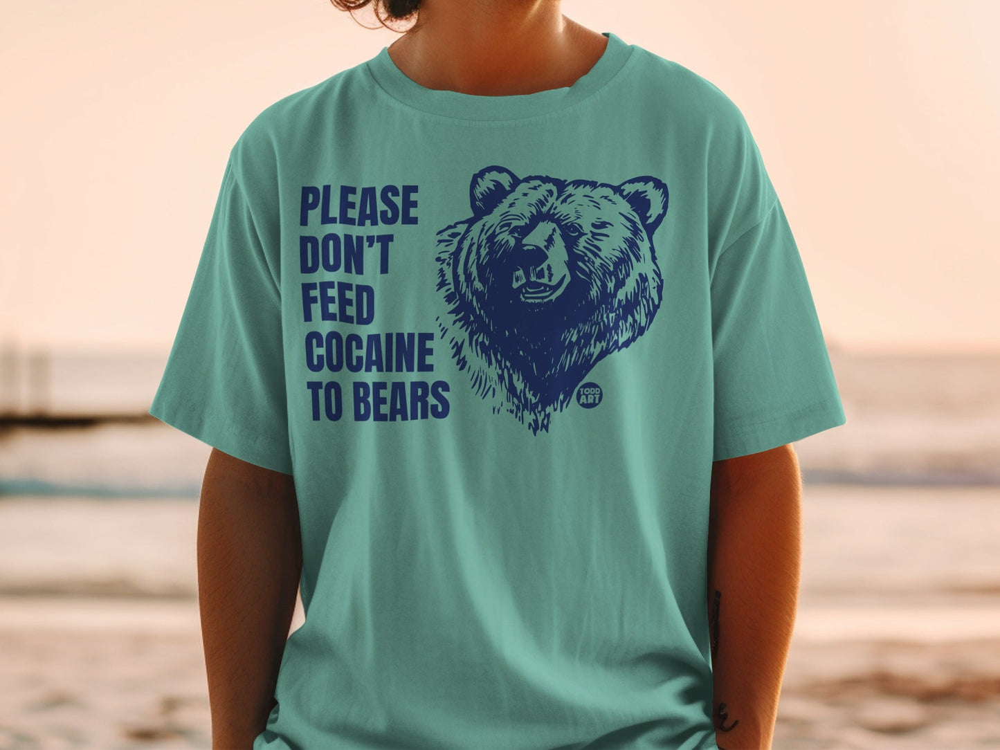 Please Don't Feed Cocaine to Bears Graphic Shirt