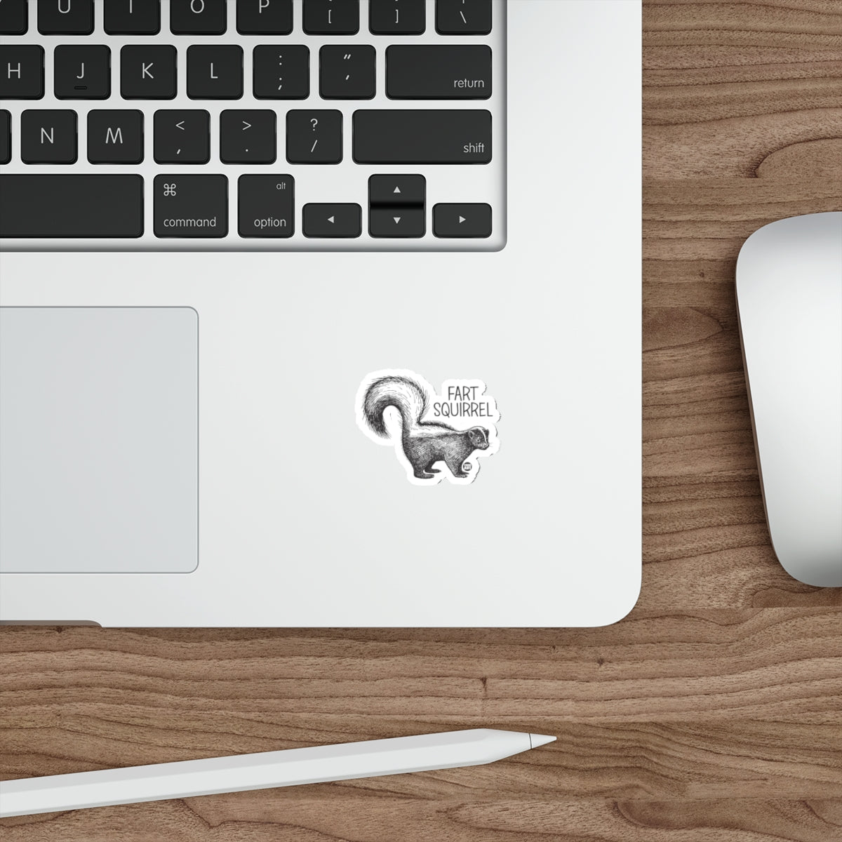 Funny Fart Squirrel Sticker for Laptop or Notebook