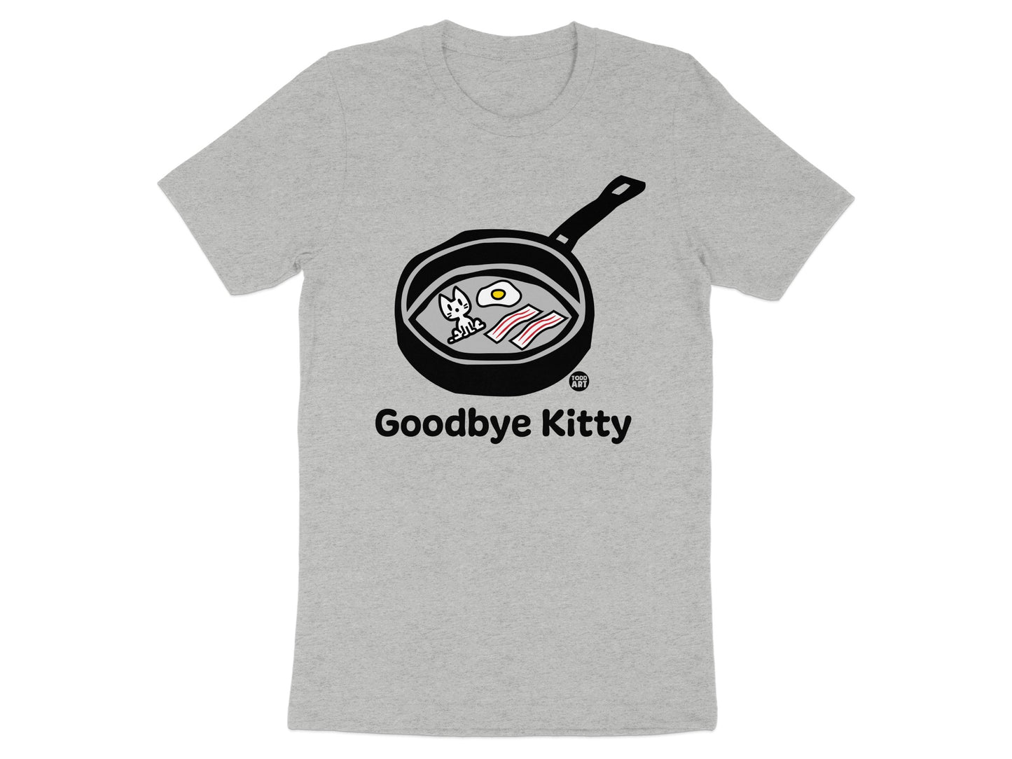 Goodbye Kitty Egg Bacon Graphic T-Shirt