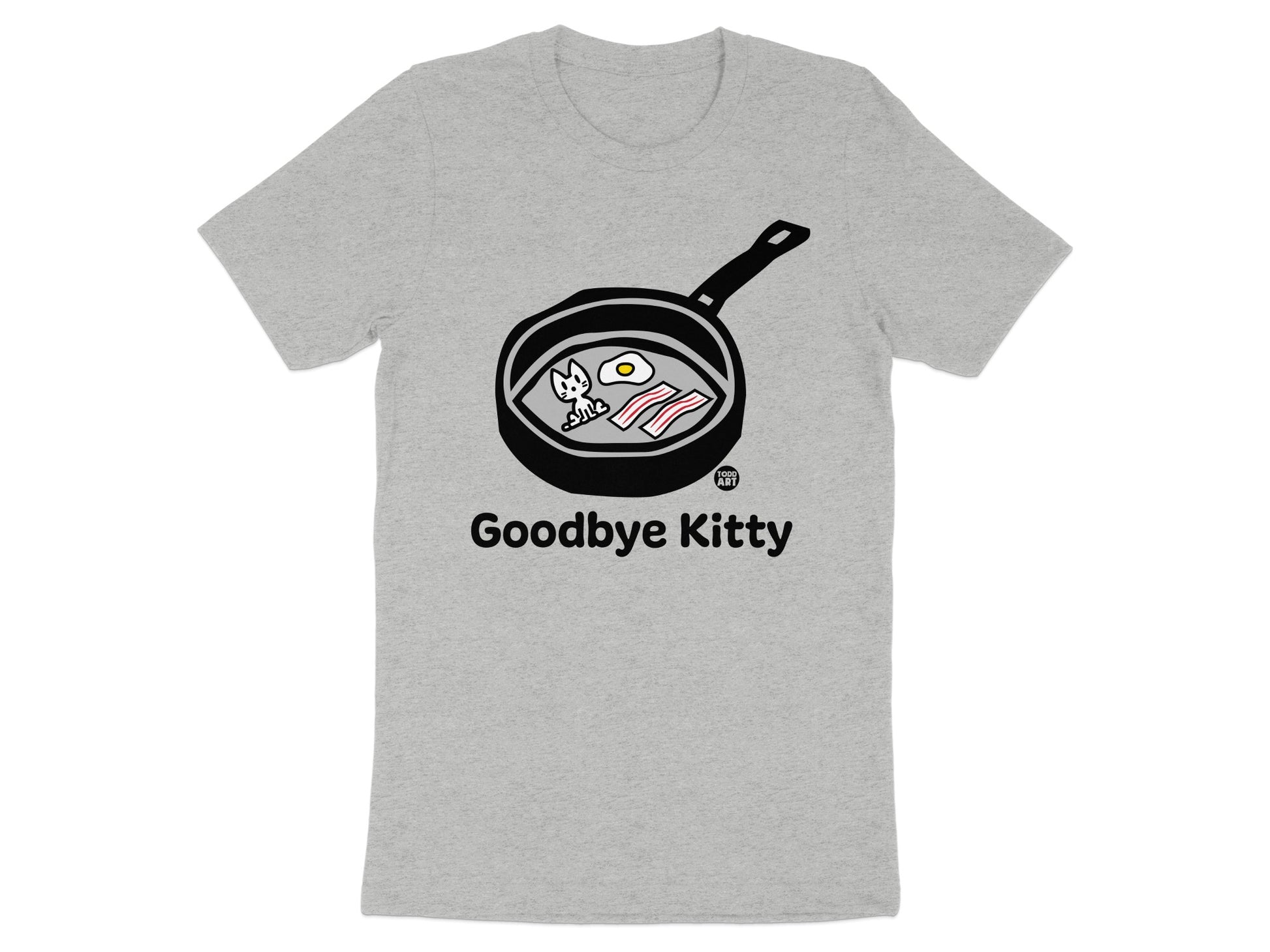 Goodbye Kitty Egg Bacon Graphic T-Shirt