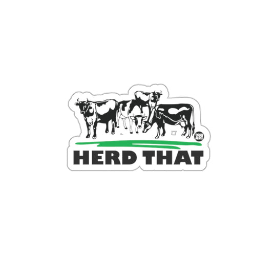 Herd That Cow Farm Art Sticker for Unique D√©cor