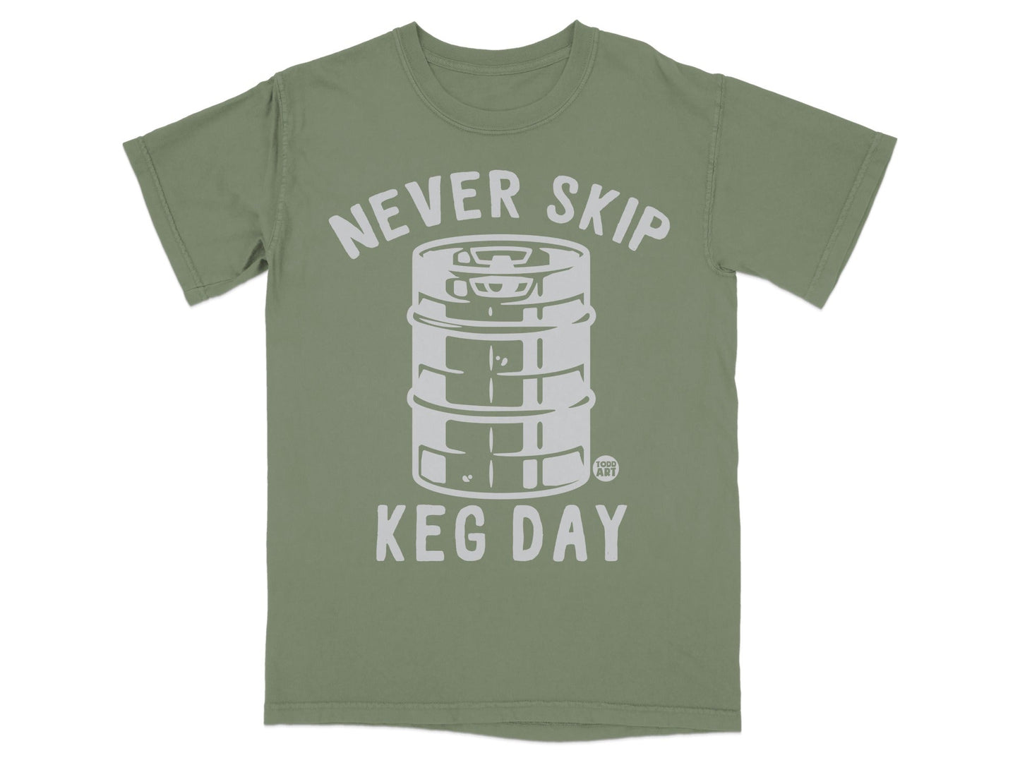 Never Skip Keg Day Fitness Workout Graphic T-shirt
