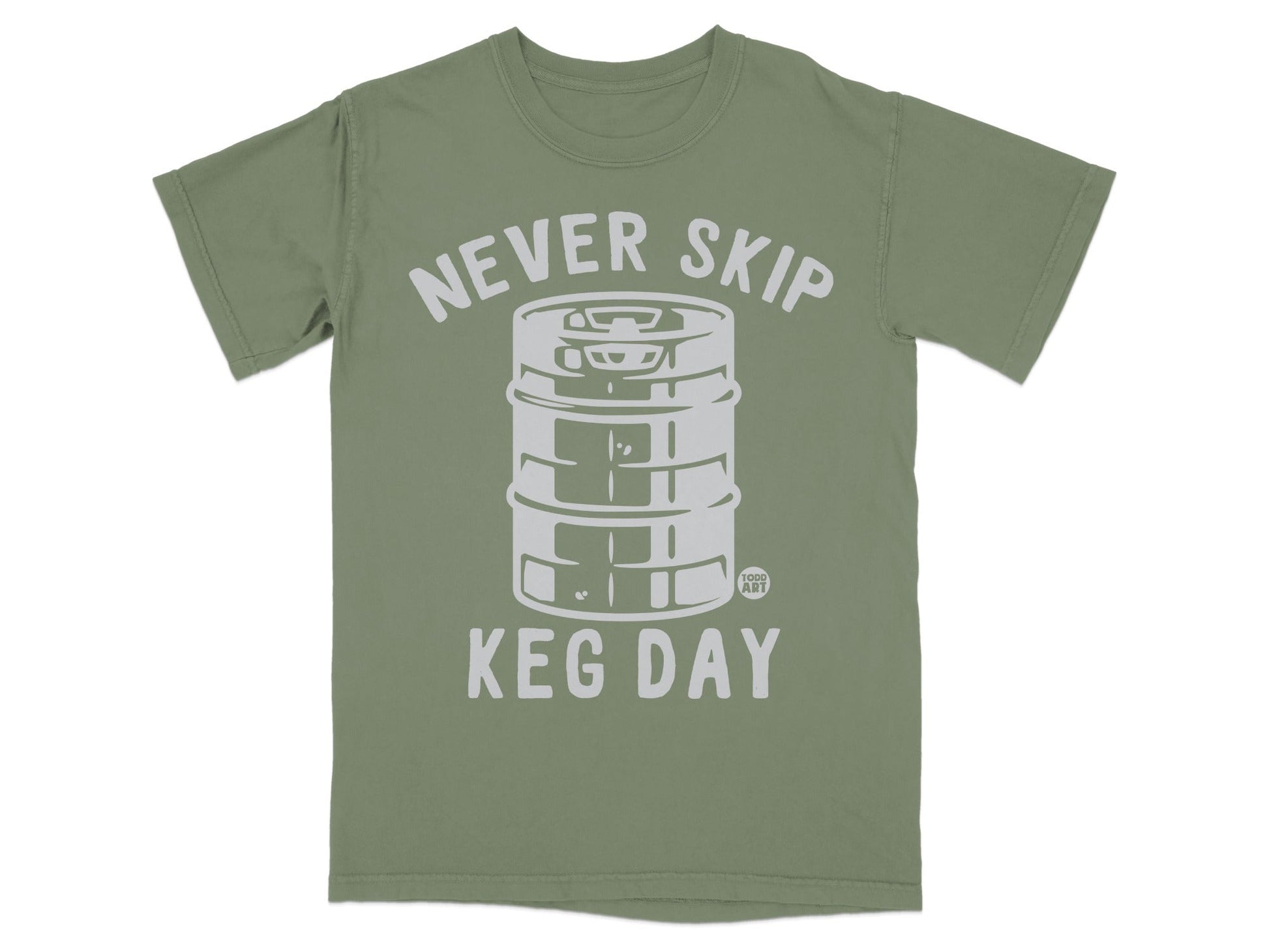 Never Skip Keg Day Fitness Workout Graphic T-shirt