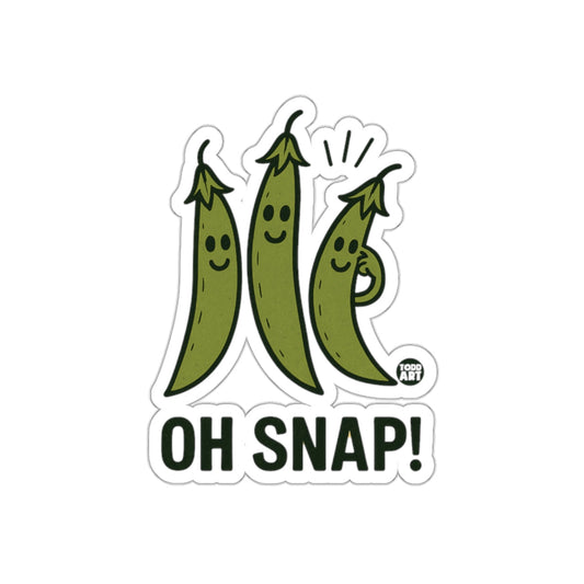 Funny Oh Snap Peas Todd Art Sticker for Fun Decor