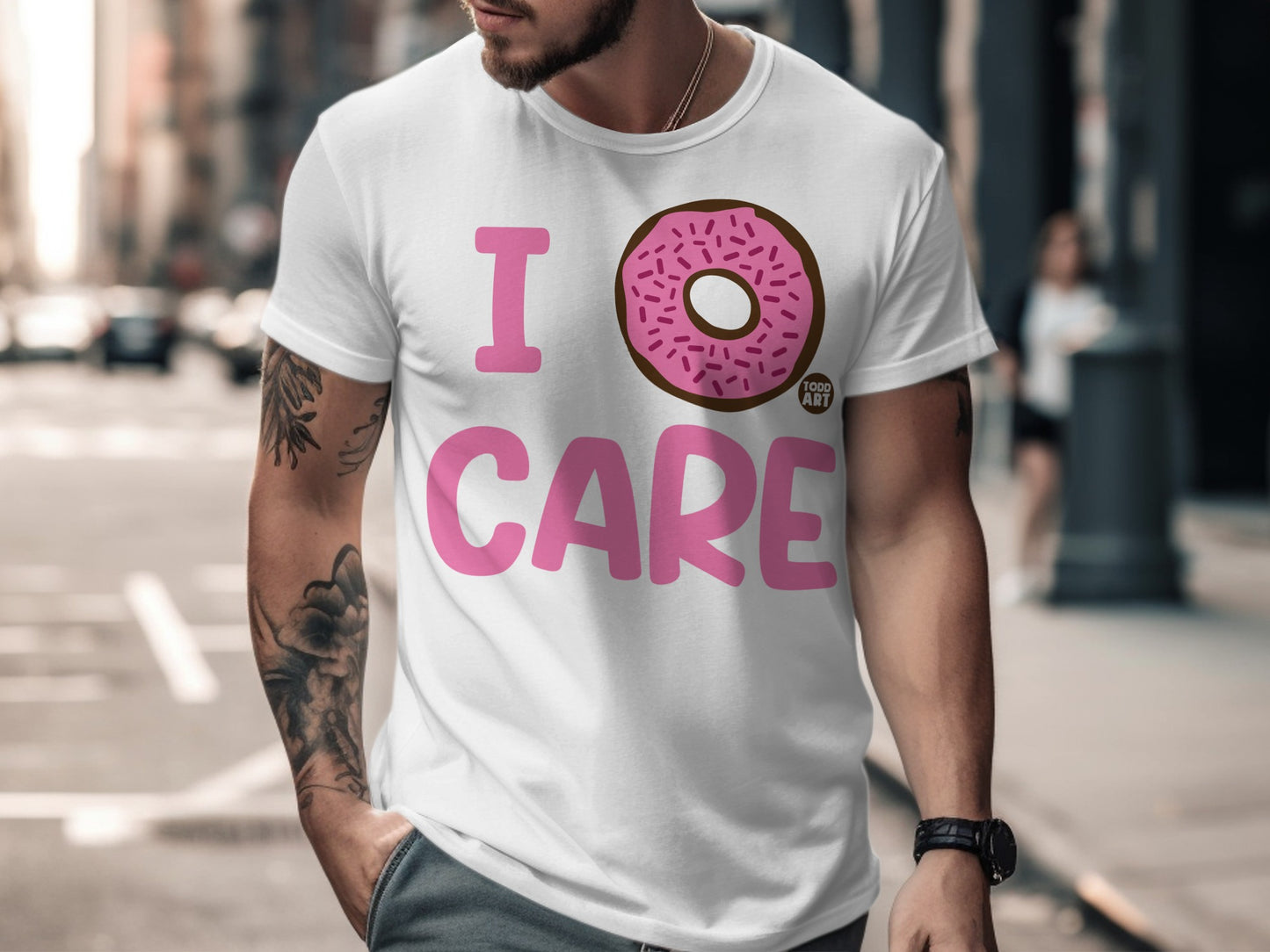 I Donut Care Graphic T-Shirt for Casual Wear
