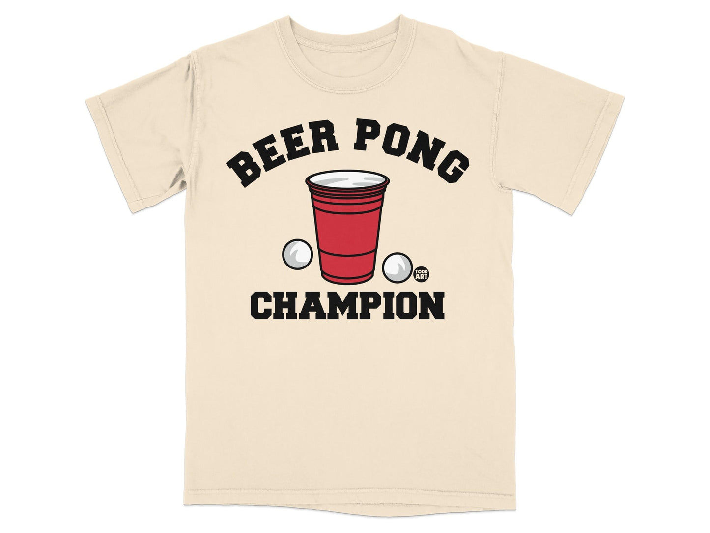 Beer Pong Champion Graphic T-shirt for Party Lovers