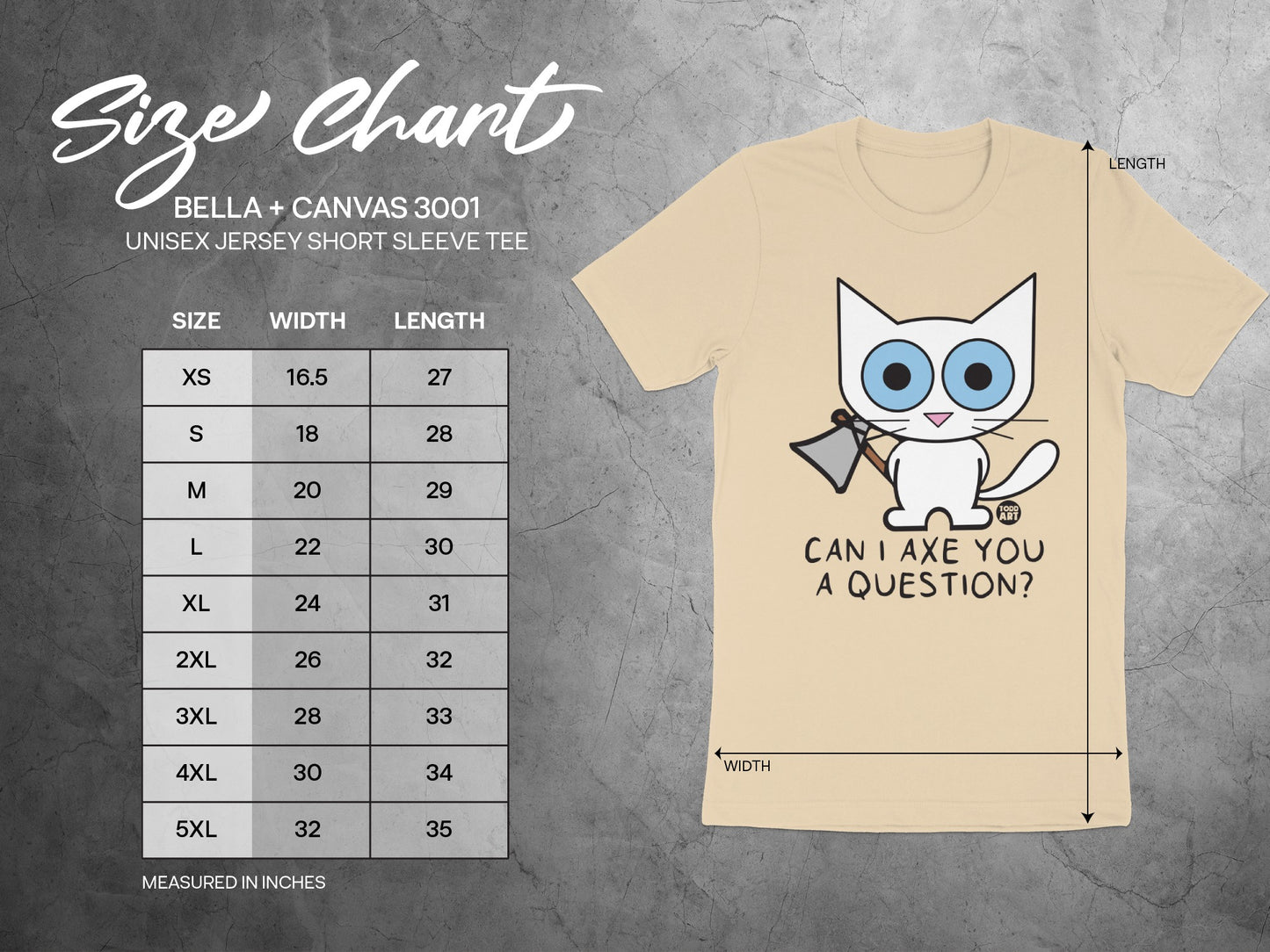Can I Axe You A Question Cat T Shirt