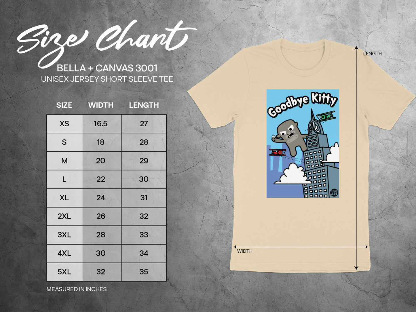 Goodbye Kitty Funny Graphic T-Shirt for All Sizes