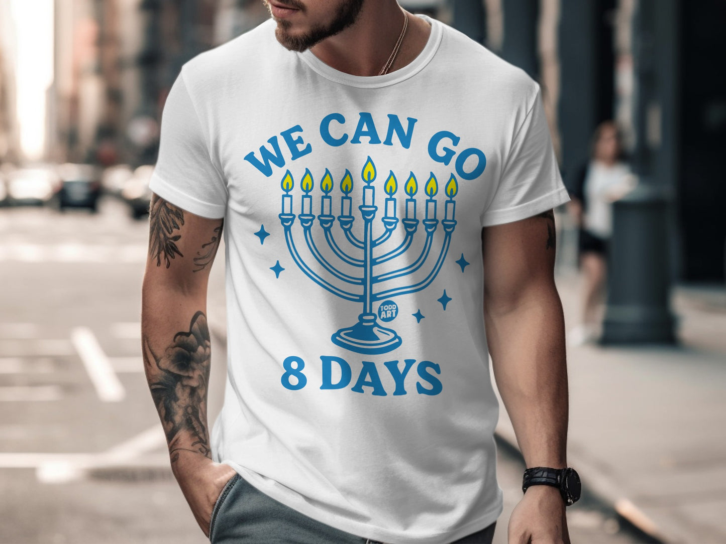We Can Go 8 Days Menorah T-Shirt Perfect for Holidays