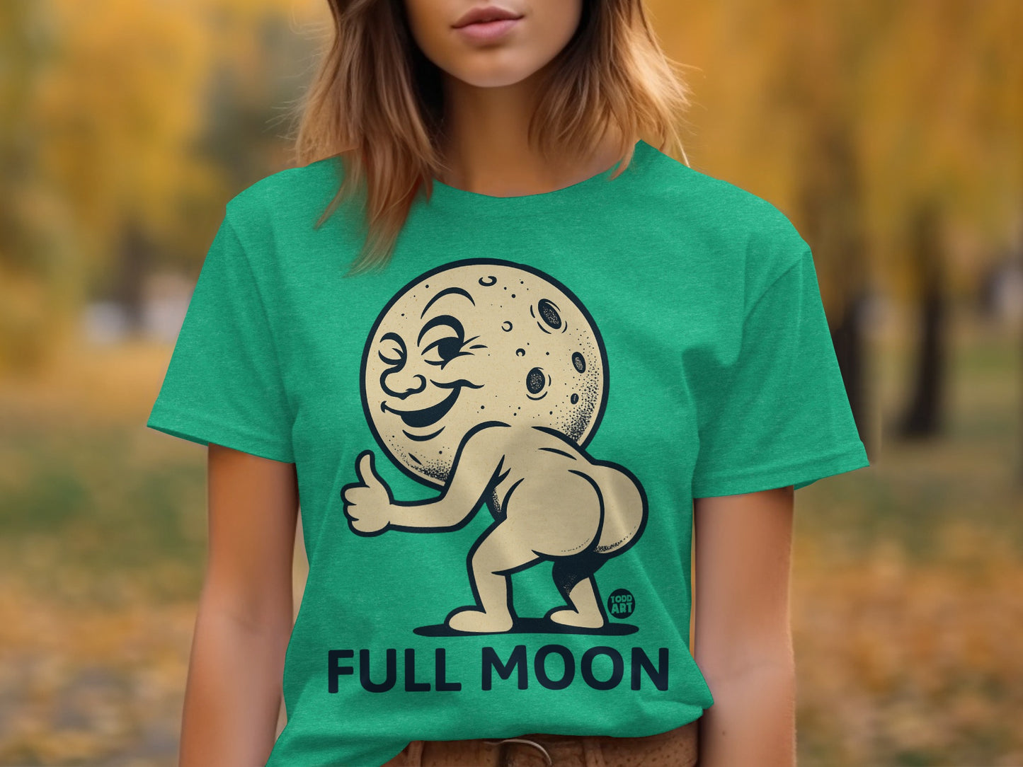Full Moon Funny Graphic Tee