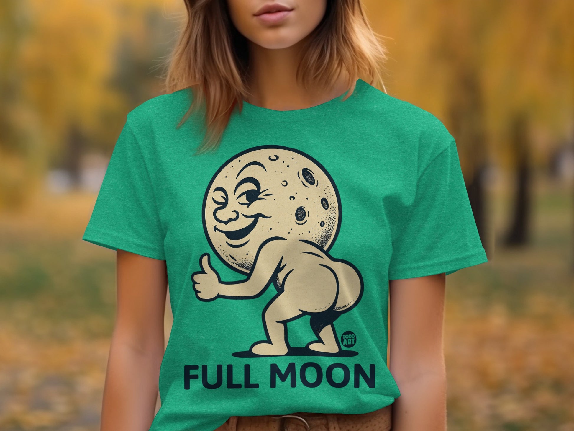 Full Moon Funny Graphic Tee
