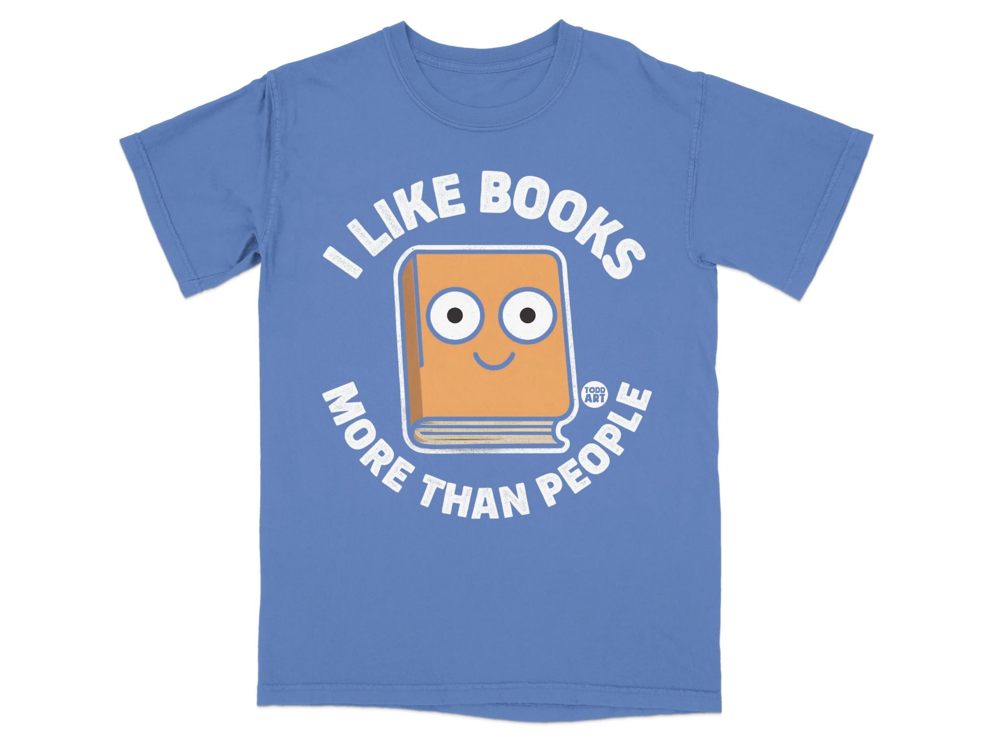 I Like Books More Than People Funny Graphic T-shirt
