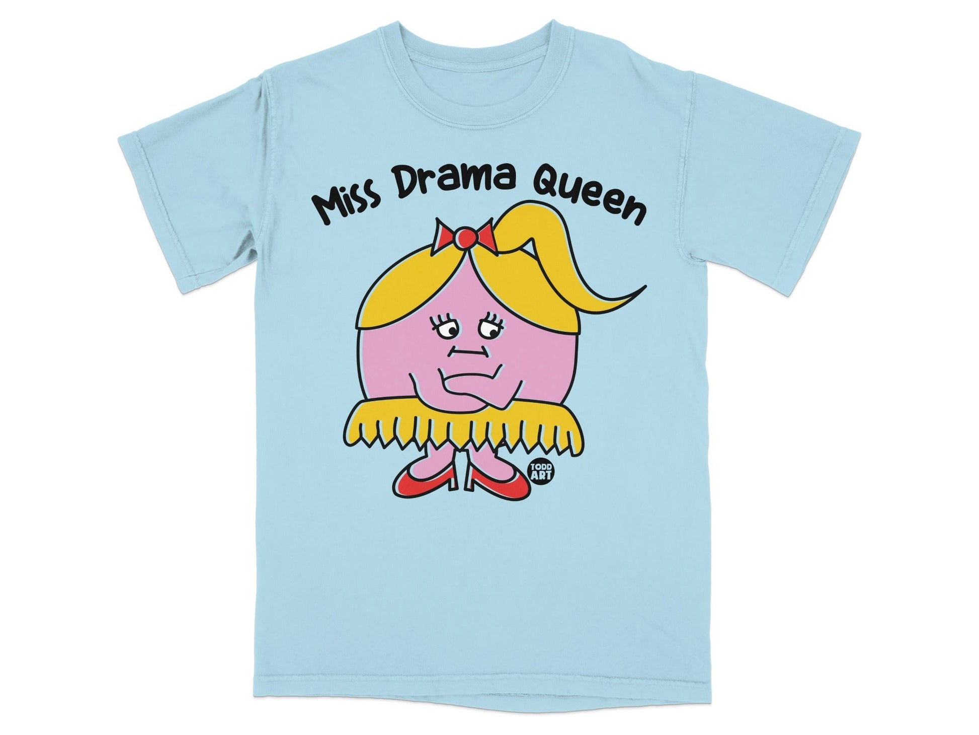 Miss Drama Queen Graphic Design T-shirt